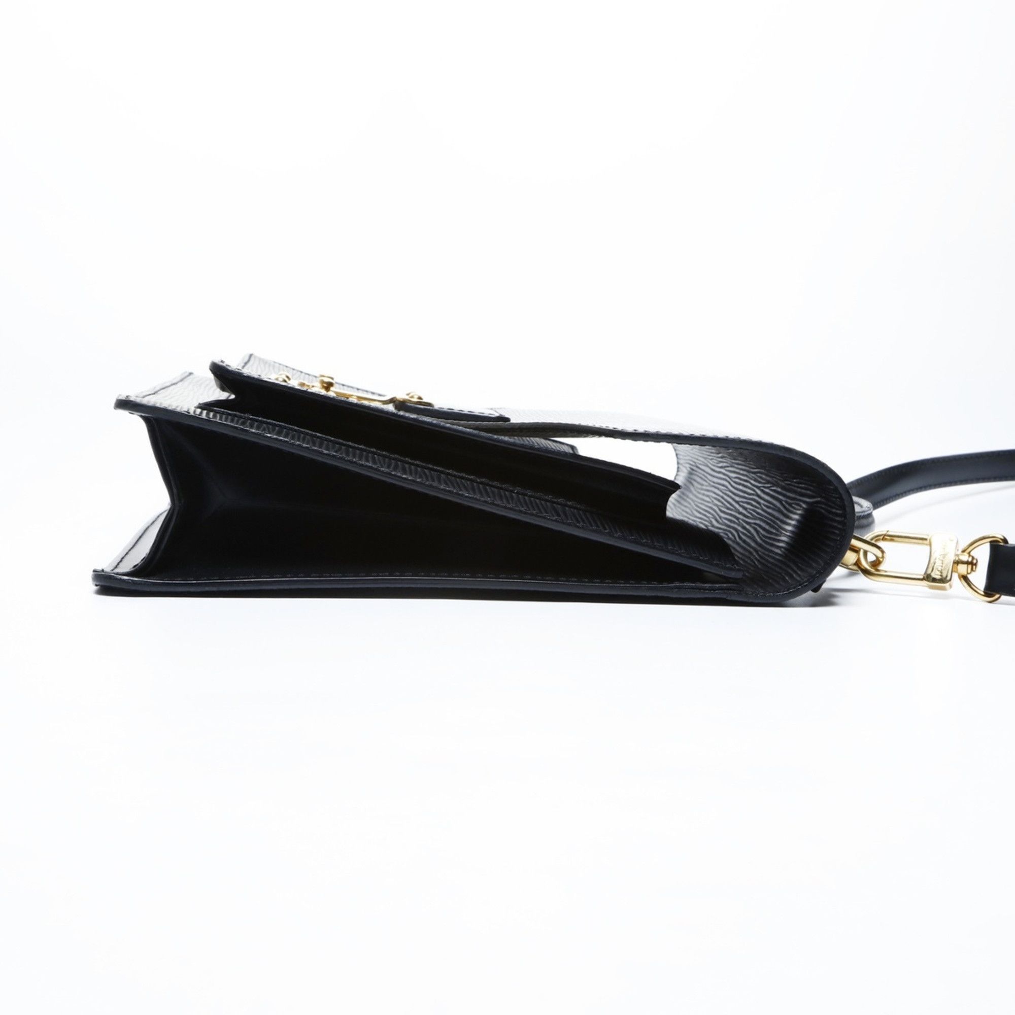 Louis Vuitton Louis Vuitton 2004 Epi Monceau Handbag in Black Size ONE SIZE - 4 Thumbnail