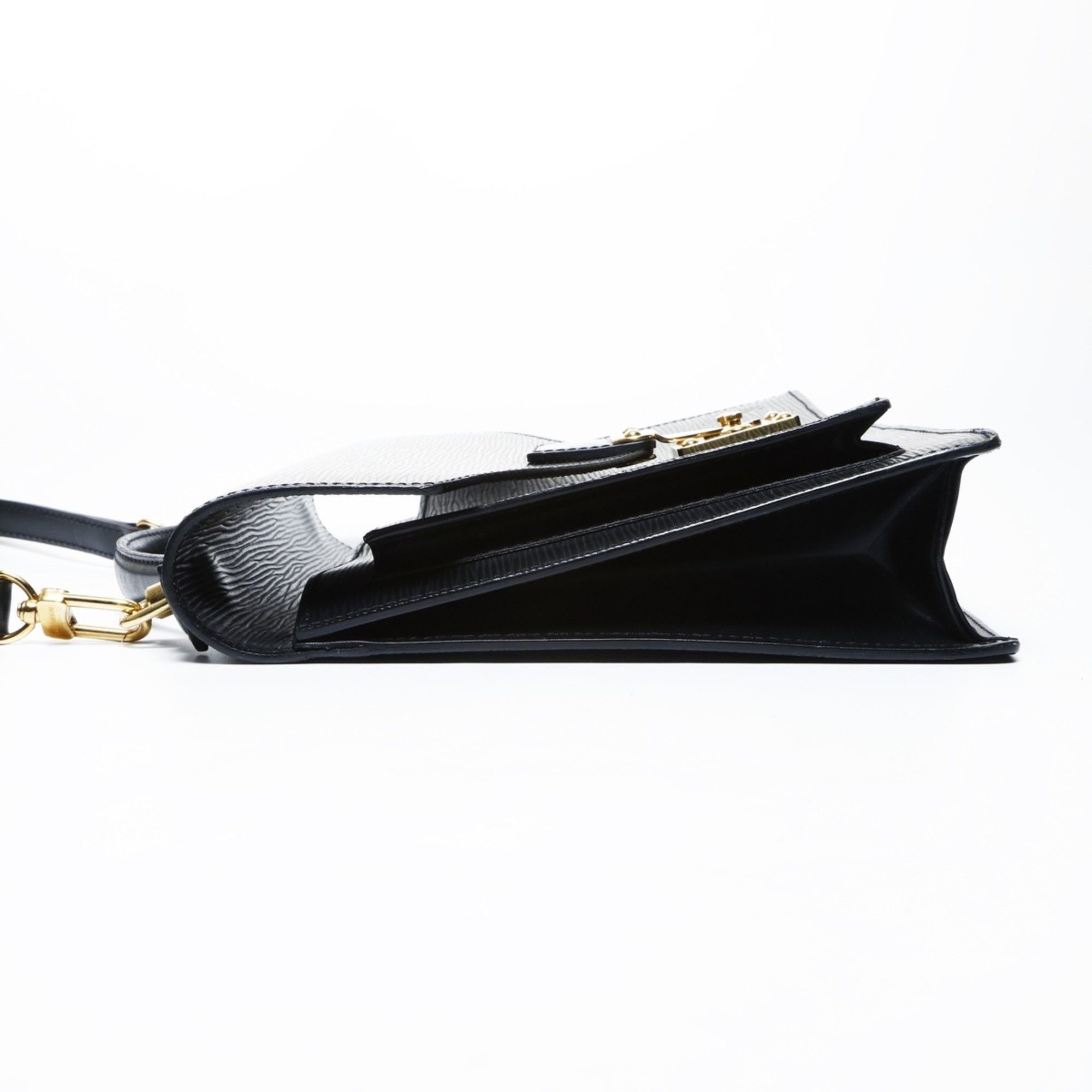 Louis Vuitton Louis Vuitton 2004 Epi Monceau Handbag in Black Size ONE SIZE - 3 Thumbnail