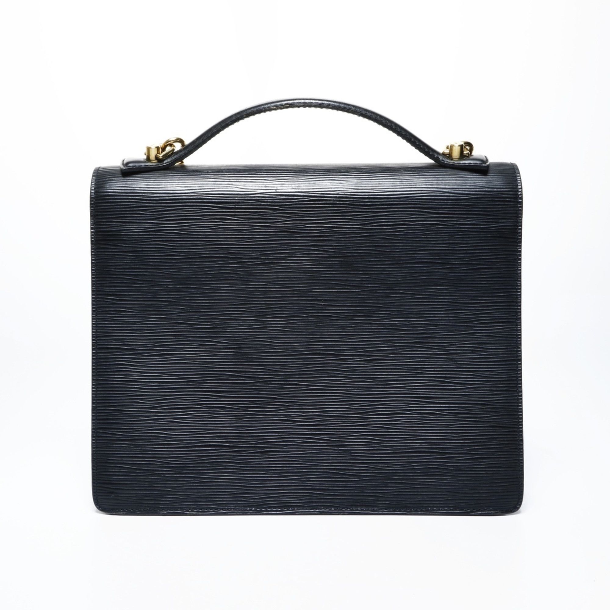 Louis Vuitton Louis Vuitton 2004 Epi Monceau Handbag in Black Size ONE SIZE - 2 Thumbnail