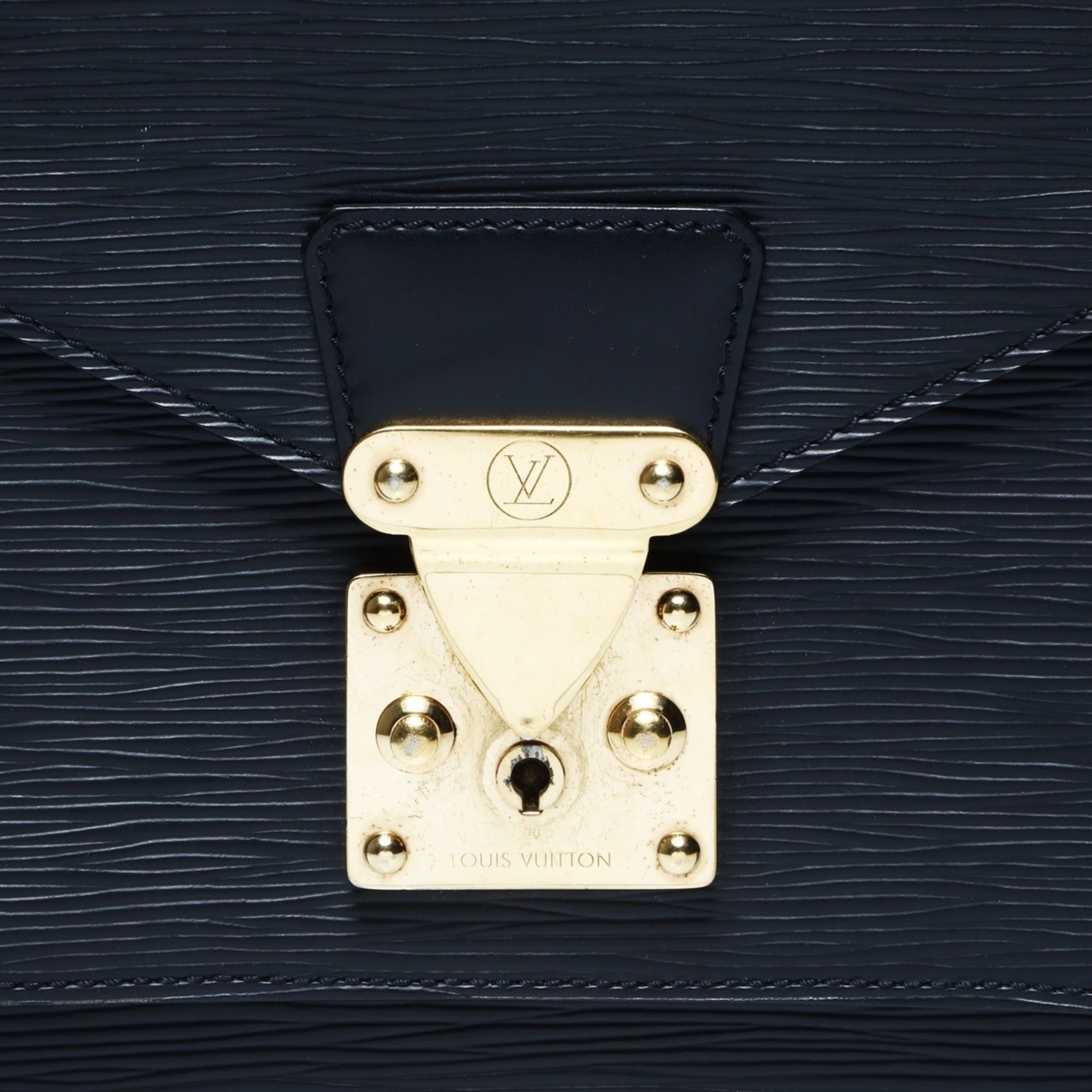 Louis Vuitton Louis Vuitton 2004 Epi Monceau Handbag in Black Size ONE SIZE - 8 Thumbnail