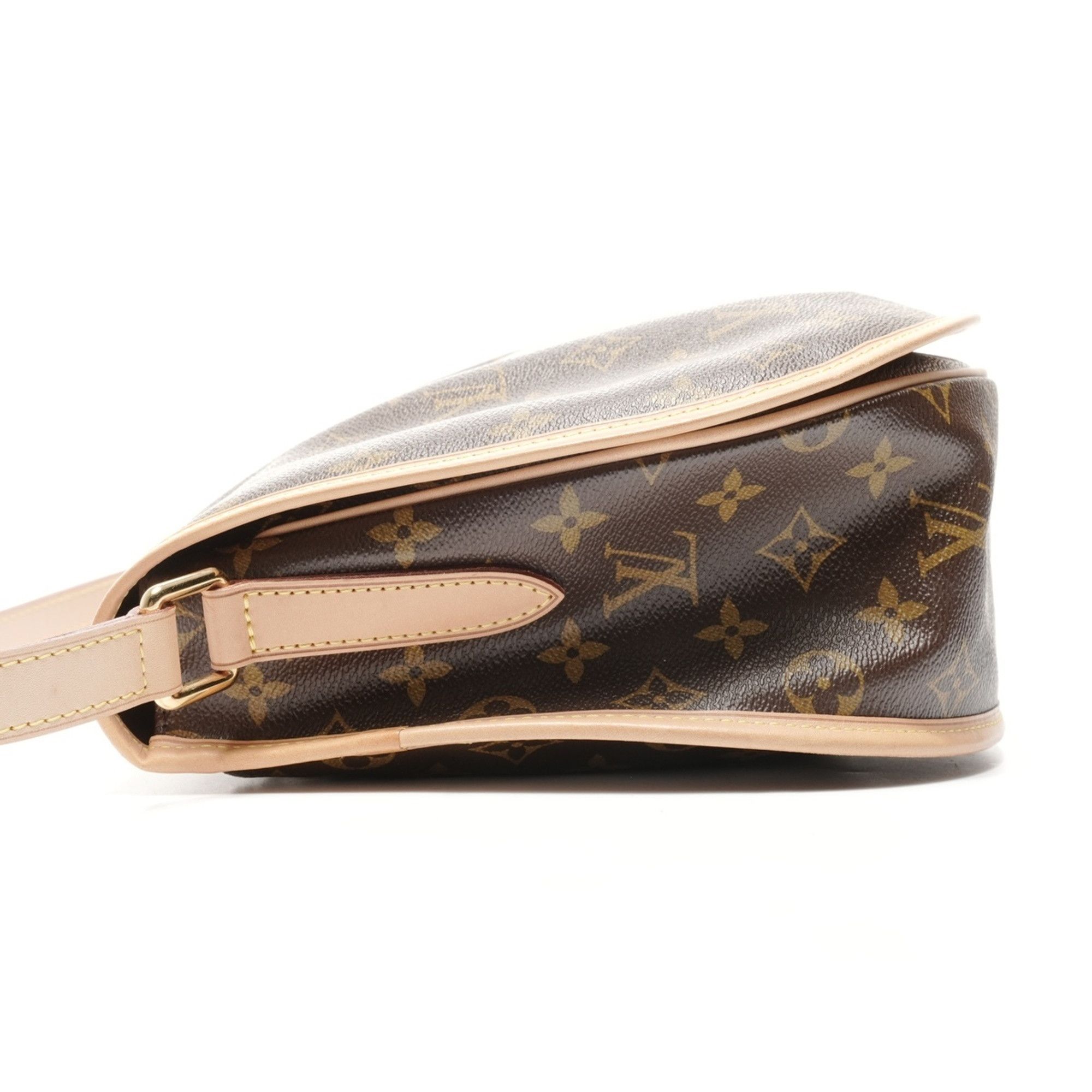 Louis Vuitton Louis Vuitton 2011 Monogram Menilmontant MM Shoulder Bag, Brown Size ONE SIZE - 4 Thumbnail