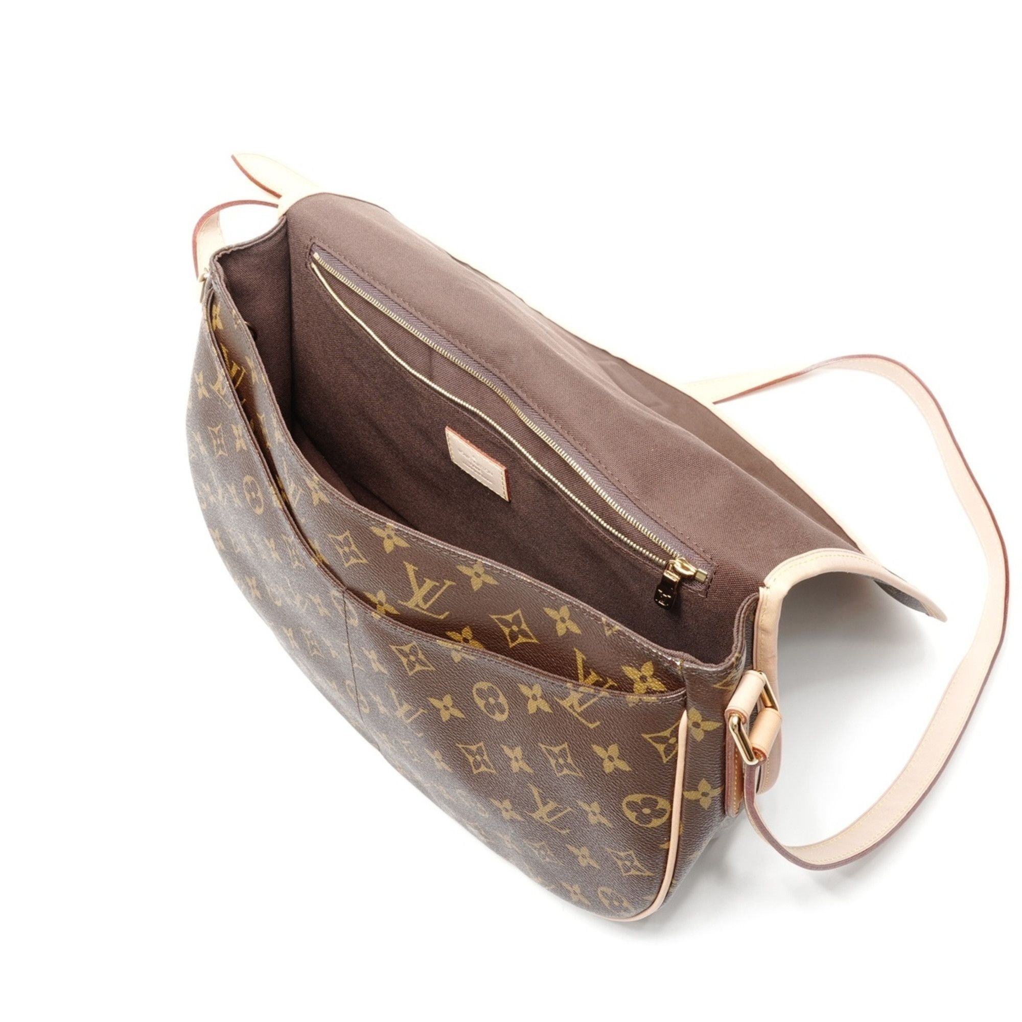 Louis Vuitton Louis Vuitton 2011 Monogram Menilmontant MM Shoulder Bag, Brown Size ONE SIZE - 11 Thumbnail