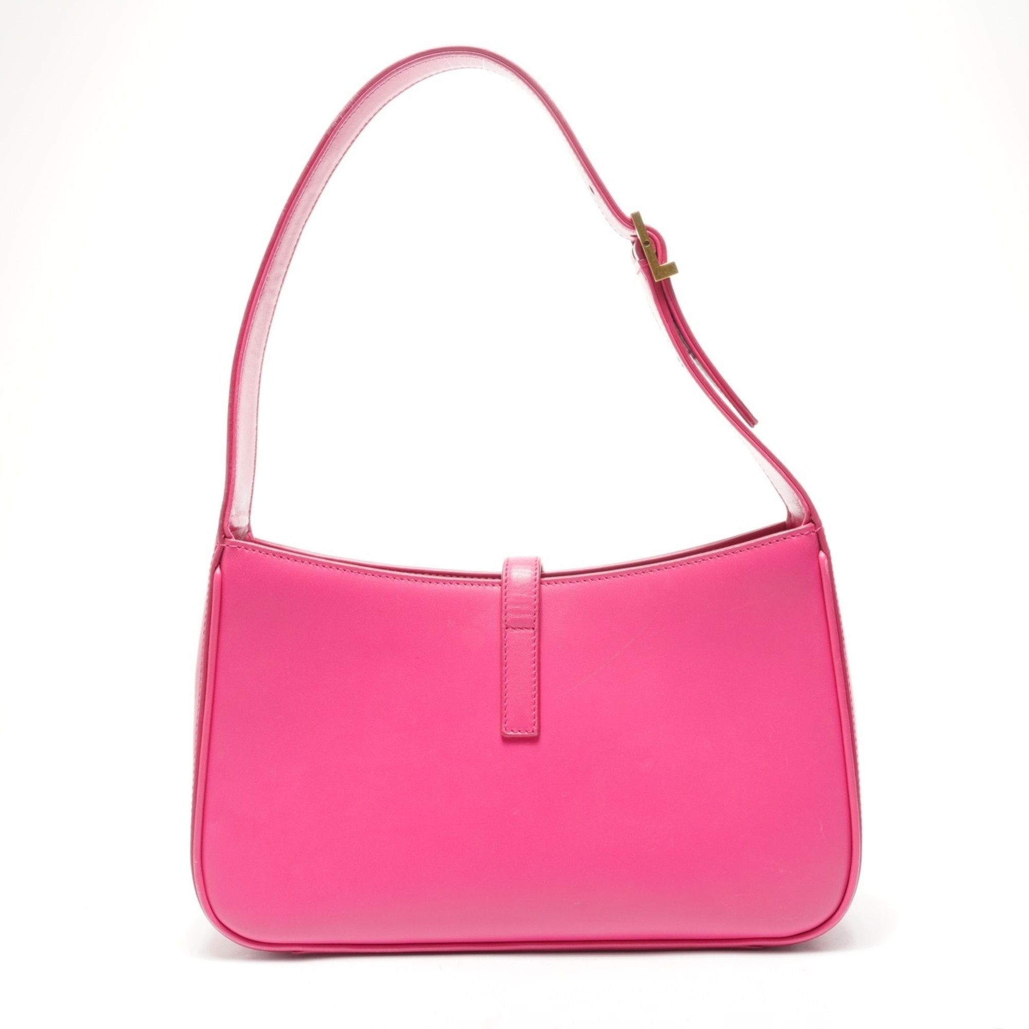 Yves Saint Laurent Yves Saint Laurent Le 5 A 7 Leather Hobo Shoulder Bag in Pink Size ONE SIZE - 2 Thumbnail
