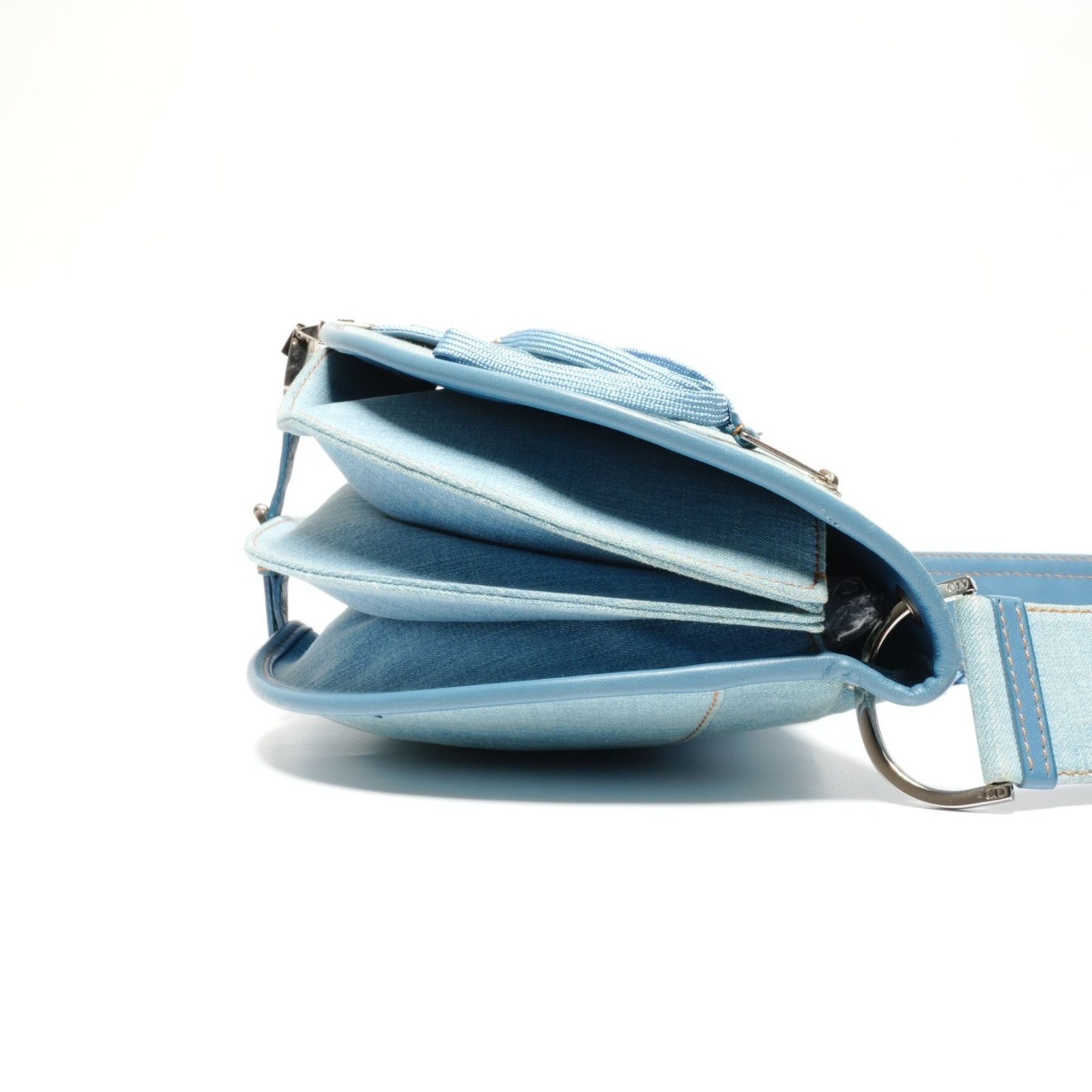 Dior Christian Dior Denim Admit It Corset Shoulder Bag in Blue Size ONE SIZE - 5 Thumbnail