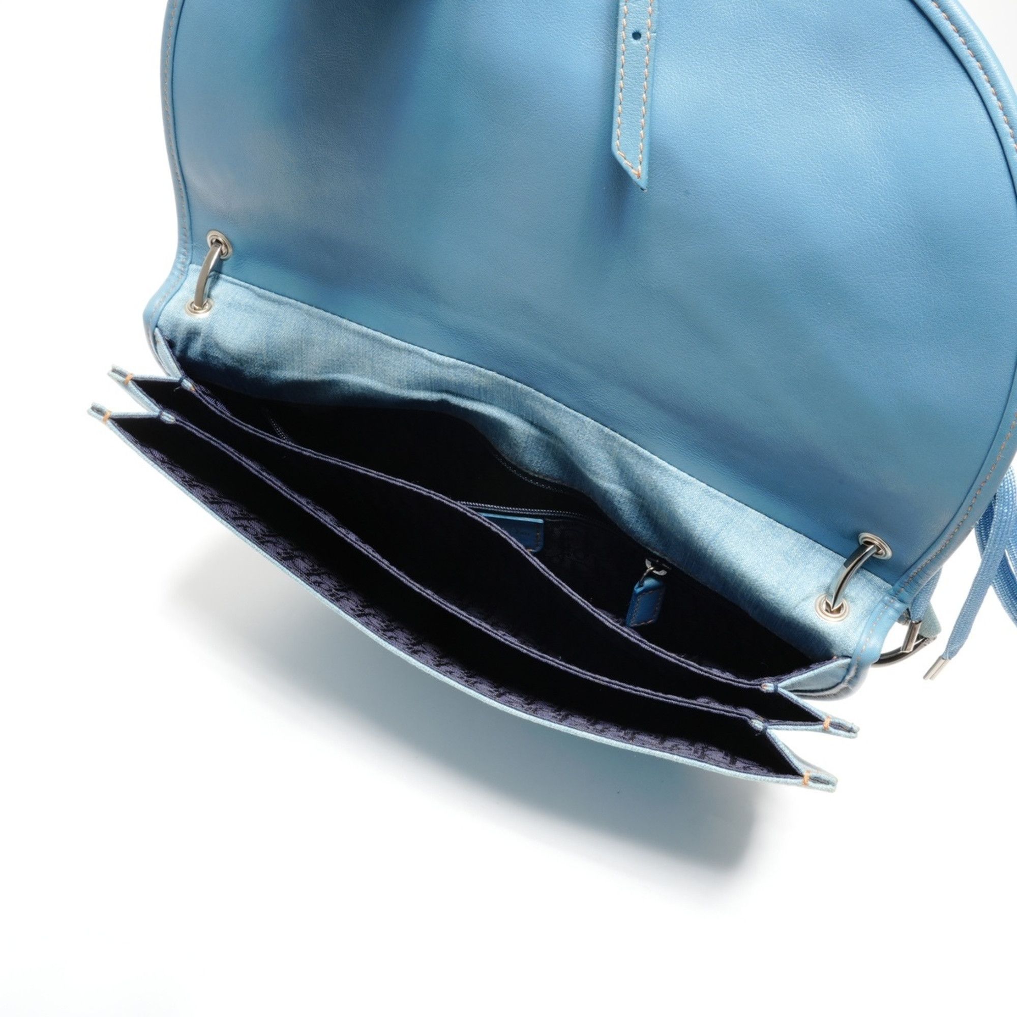 Dior Christian Dior Denim Admit It Corset Shoulder Bag in Blue Size ONE SIZE - 13 Thumbnail