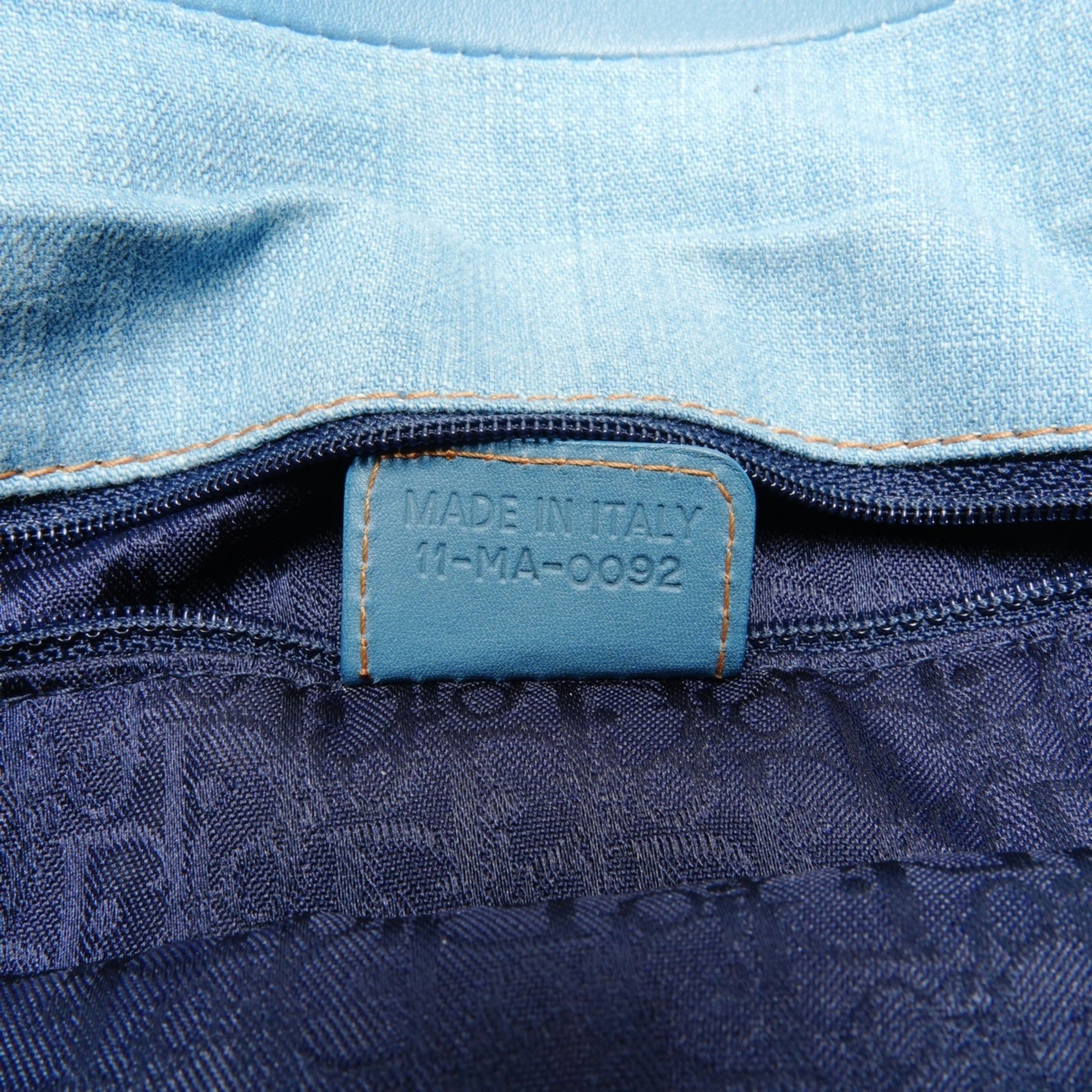Dior Christian Dior Denim Admit It Corset Shoulder Bag in Blue Size ONE SIZE - 11 Thumbnail