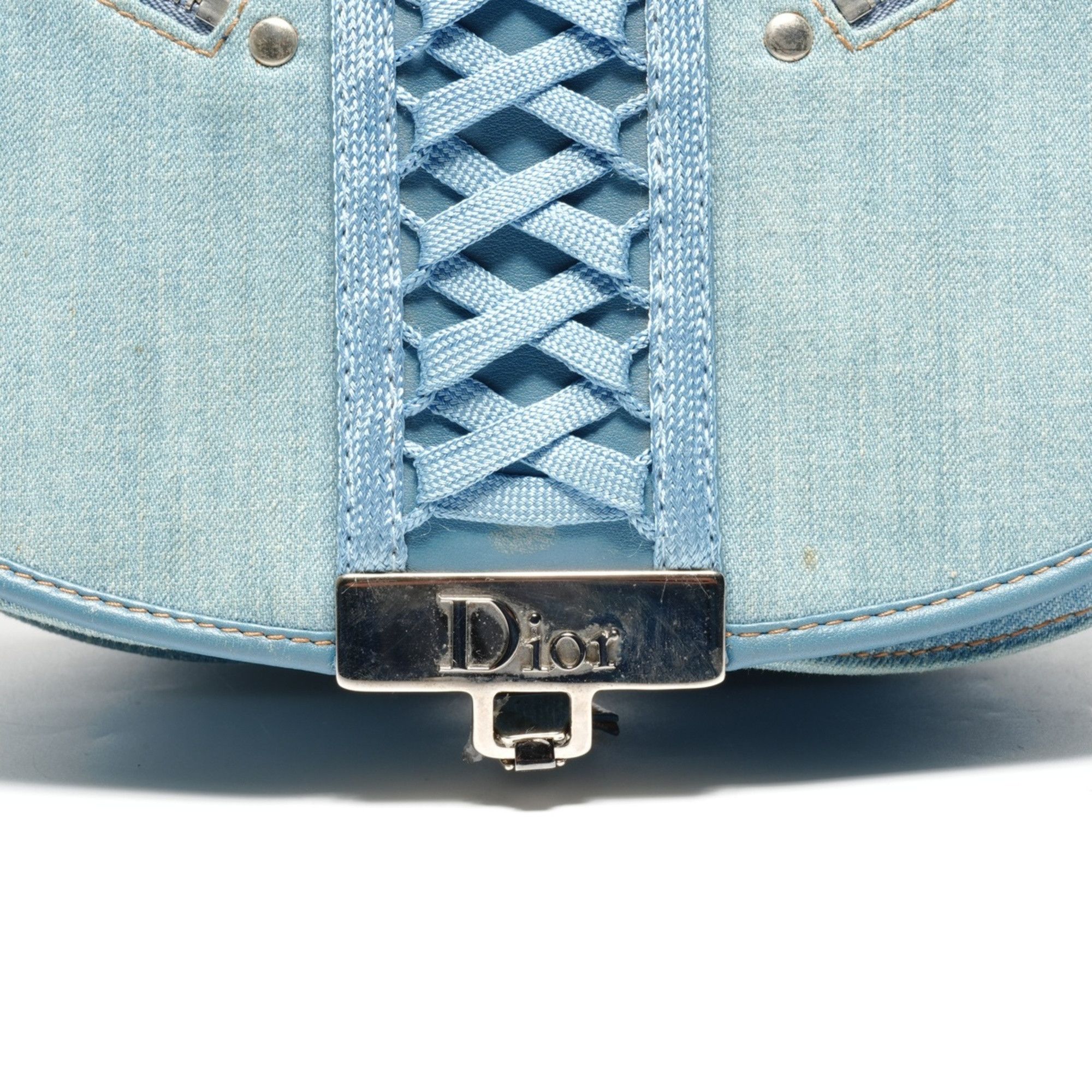 Dior Christian Dior Denim Admit It Corset Shoulder Bag in Blue Size ONE SIZE - 10 Thumbnail