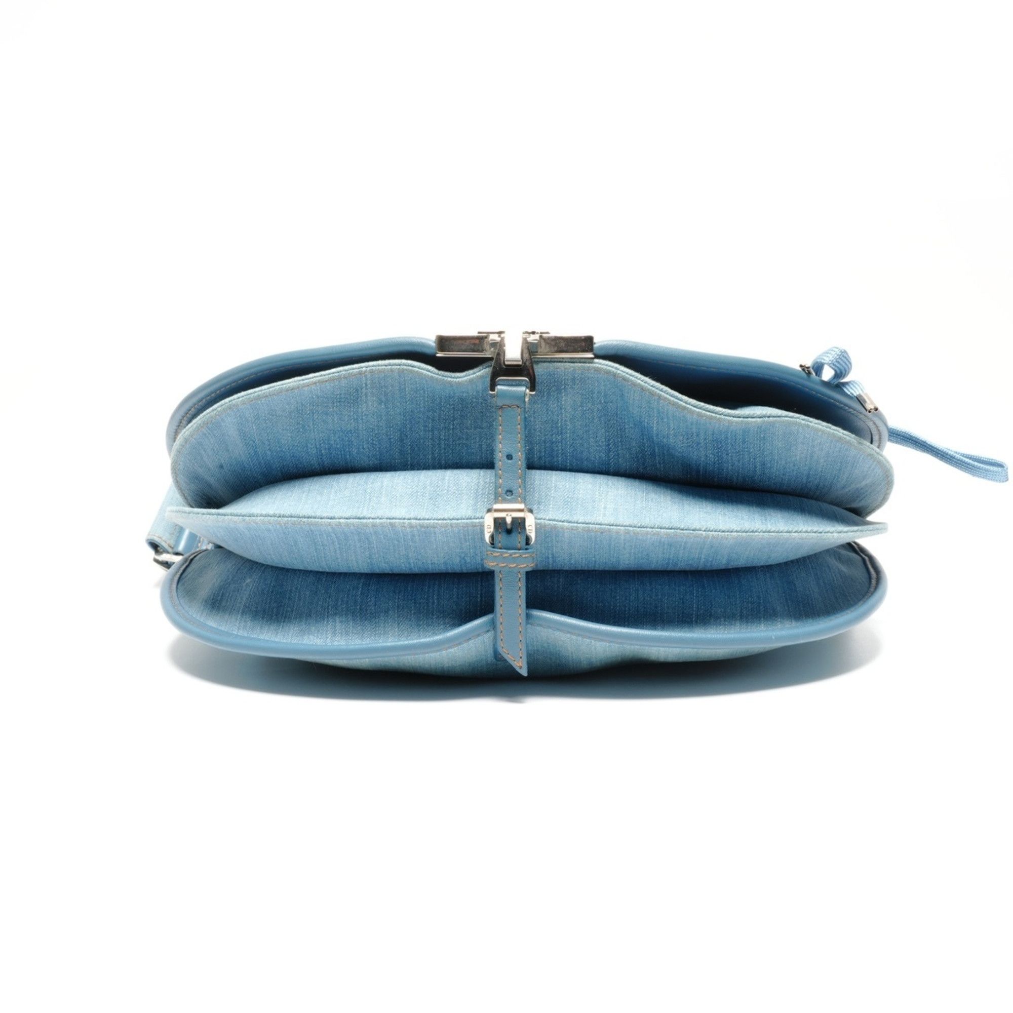 Dior Christian Dior Denim Admit It Corset Shoulder Bag in Blue Size ONE SIZE - 8 Thumbnail