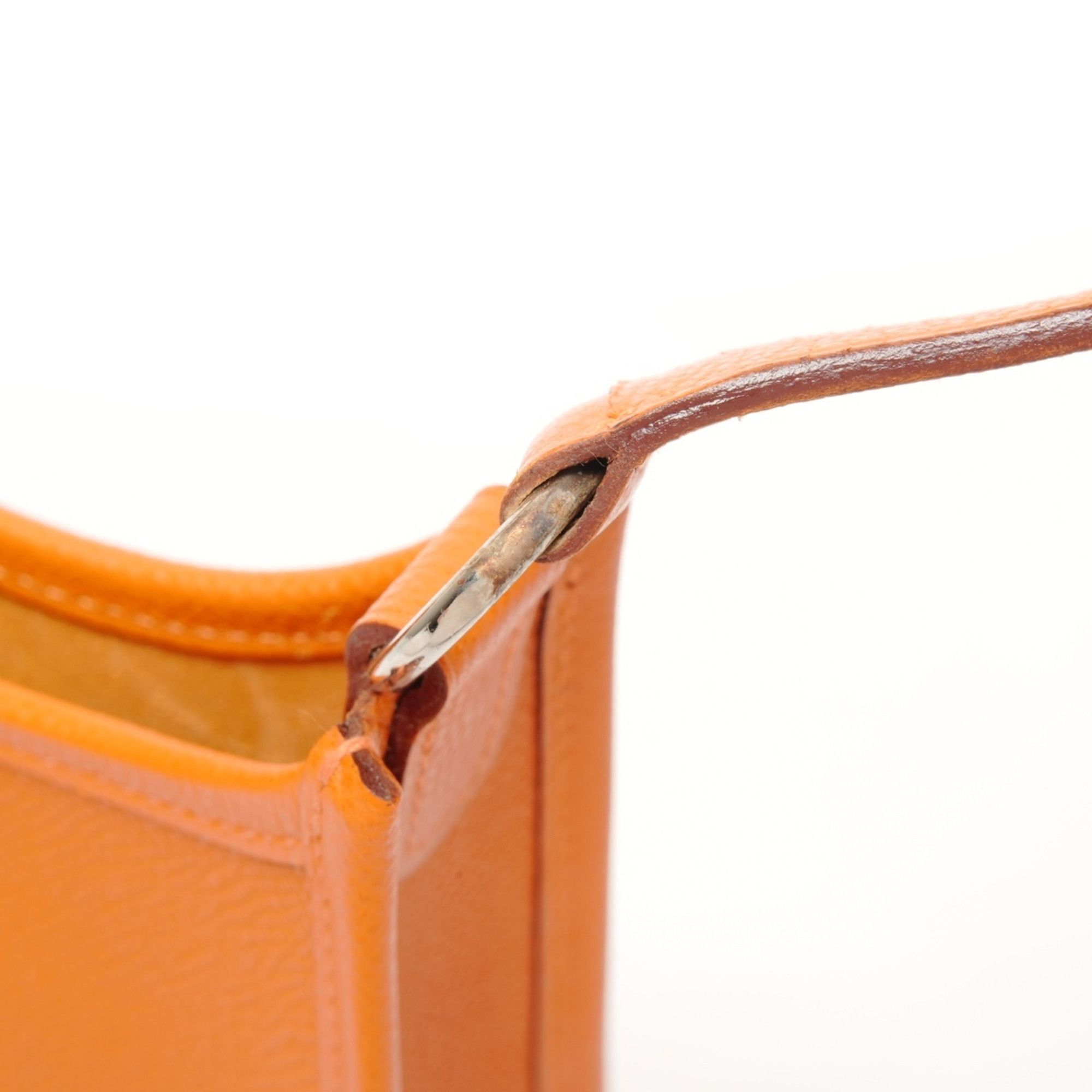 Hermes Hermes Hermès 2005 Mini Evelyn TPM Short Strap Shoulder Bag in Orange, Stamped with I Size ONE SIZE - 11 Thumbnail