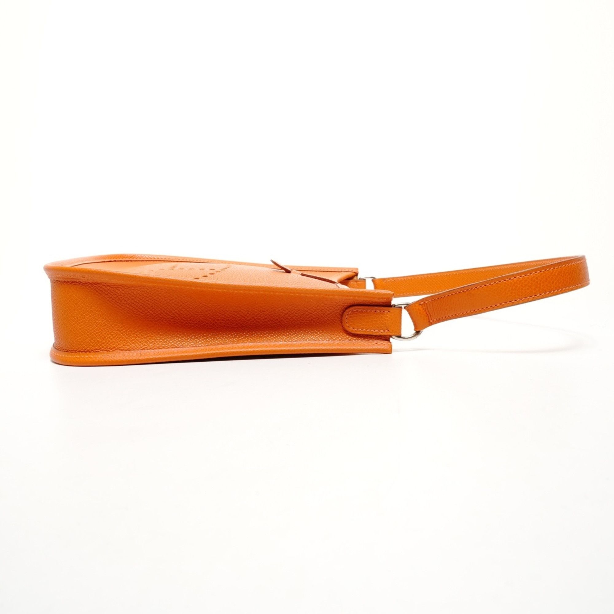 Hermes Hermes Hermès 2005 Mini Evelyn TPM Short Strap Shoulder Bag in Orange, Stamped with I Size ONE SIZE - 4 Thumbnail