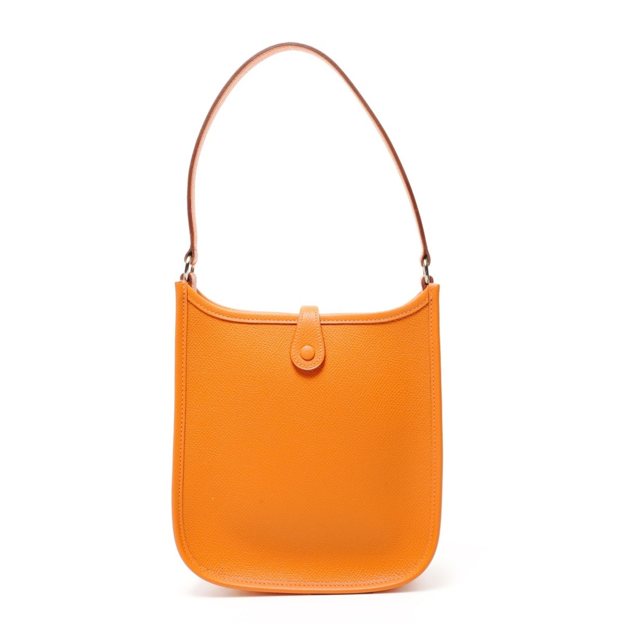 Hermes Hermes Hermès 2005 Mini Evelyn TPM Short Strap Shoulder Bag in Orange, Stamped with I Size ONE SIZE - 2 Thumbnail