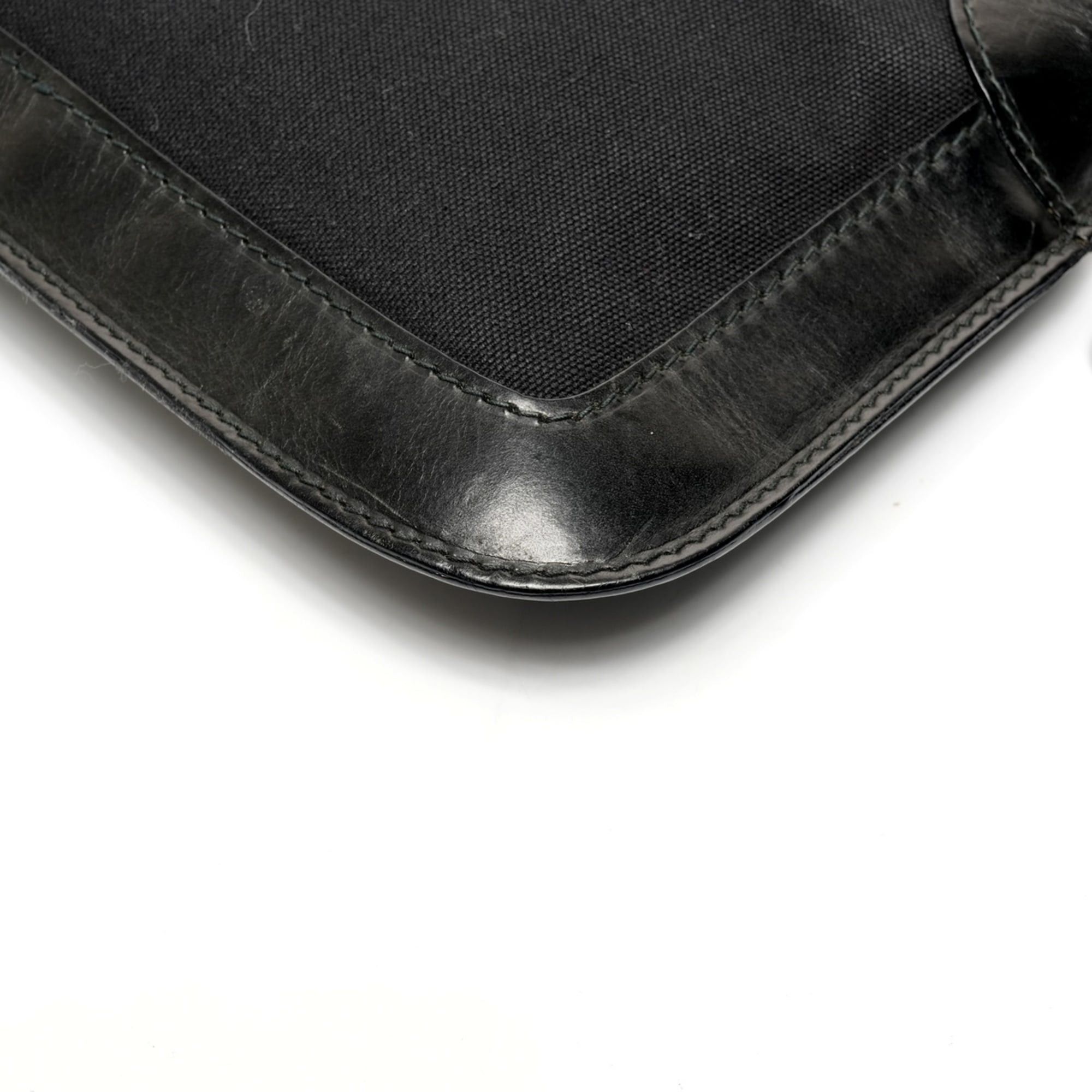 Valentino Valentino Canvas and Leather Shoulder Bag in Black Size ONE SIZE - 6 Thumbnail