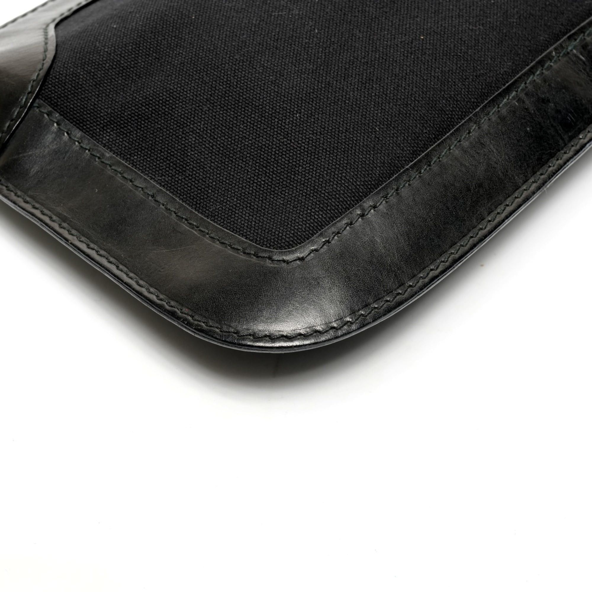 Valentino Valentino Canvas and Leather Shoulder Bag in Black Size ONE SIZE - 5 Thumbnail