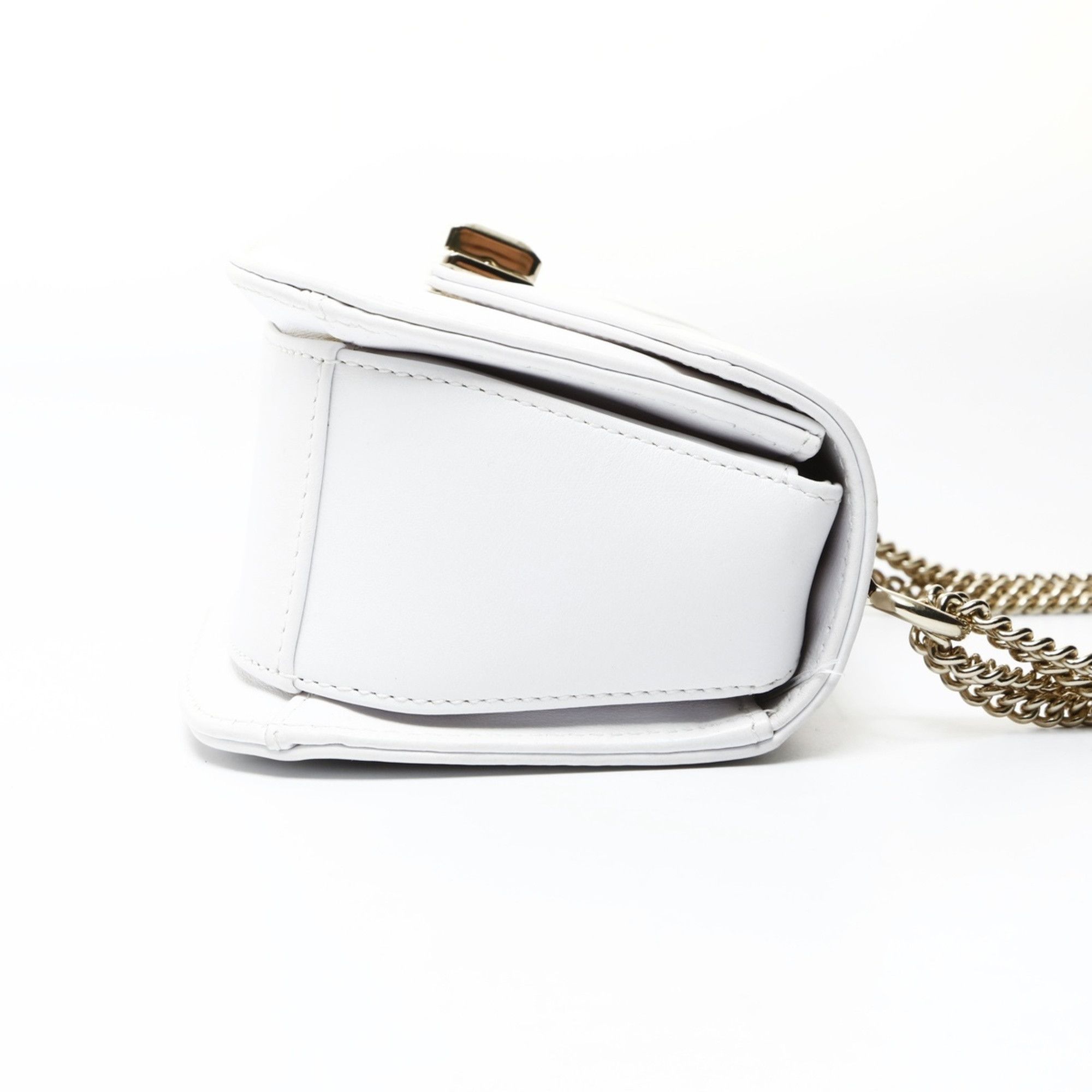 Valentino Valentino Small VLTN Leather Shoulder Bag in White Size ONE SIZE - 4 Thumbnail
