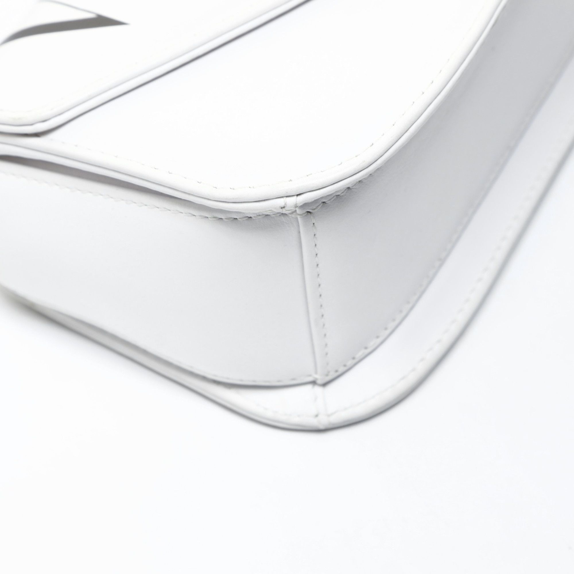 Valentino Valentino Small VLTN Leather Shoulder Bag in White Size ONE SIZE - 5 Thumbnail