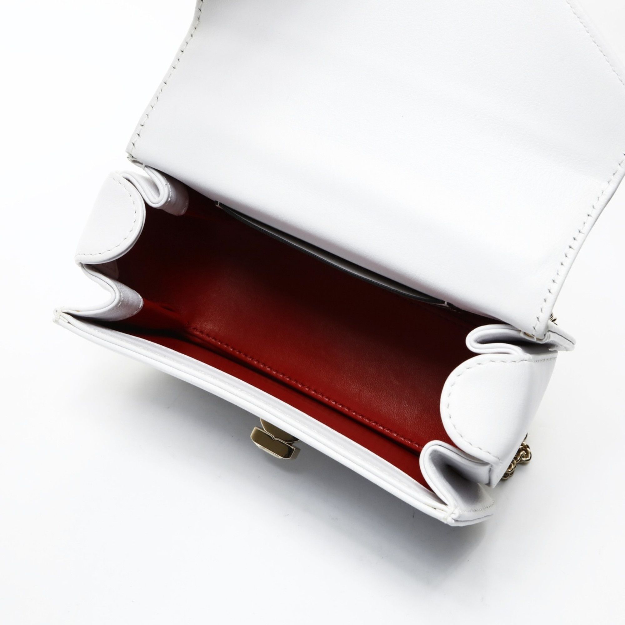 Valentino Valentino Small VLTN Leather Shoulder Bag in White Size ONE SIZE - 10 Thumbnail