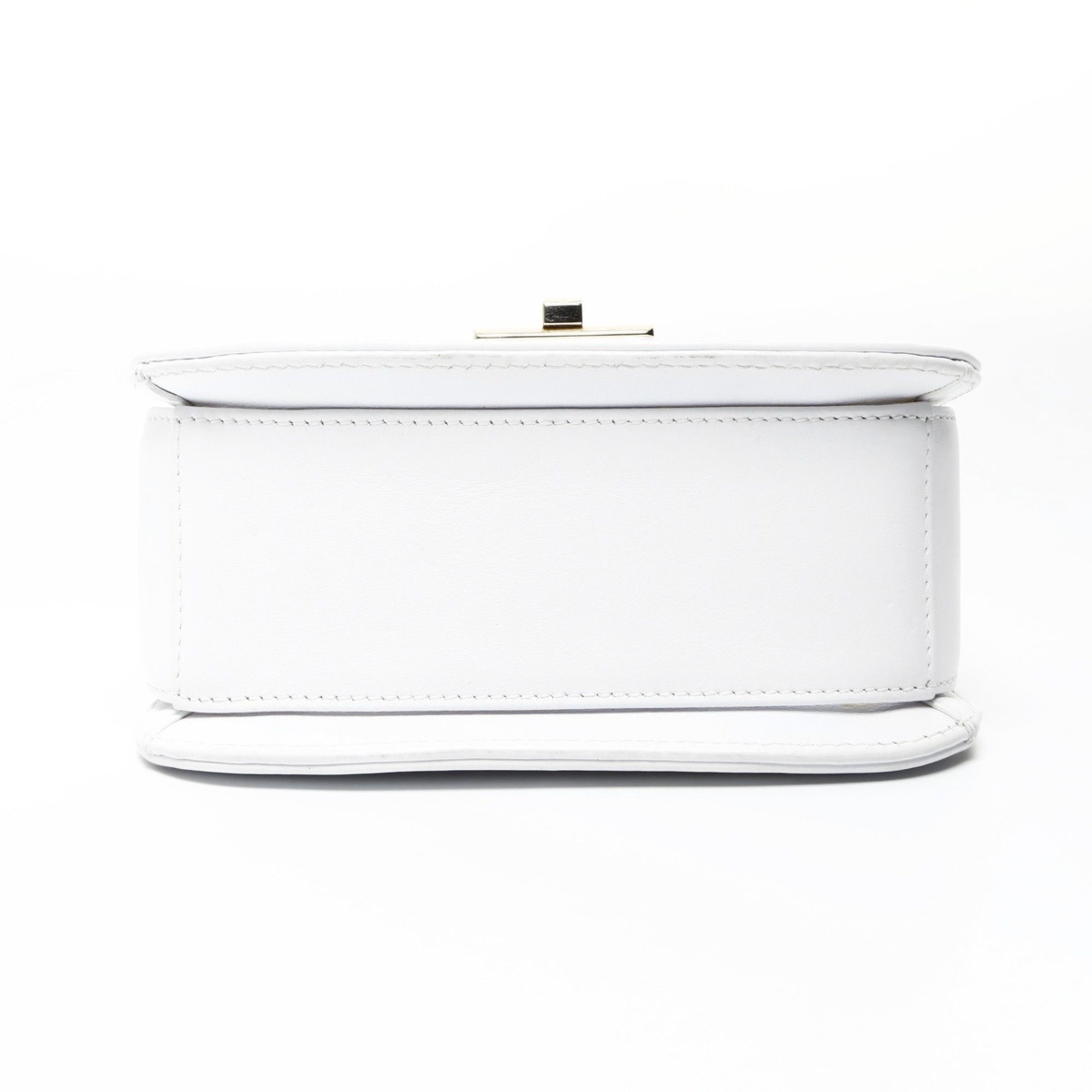 Valentino Valentino Small VLTN Leather Shoulder Bag in White Size ONE SIZE - 7 Thumbnail