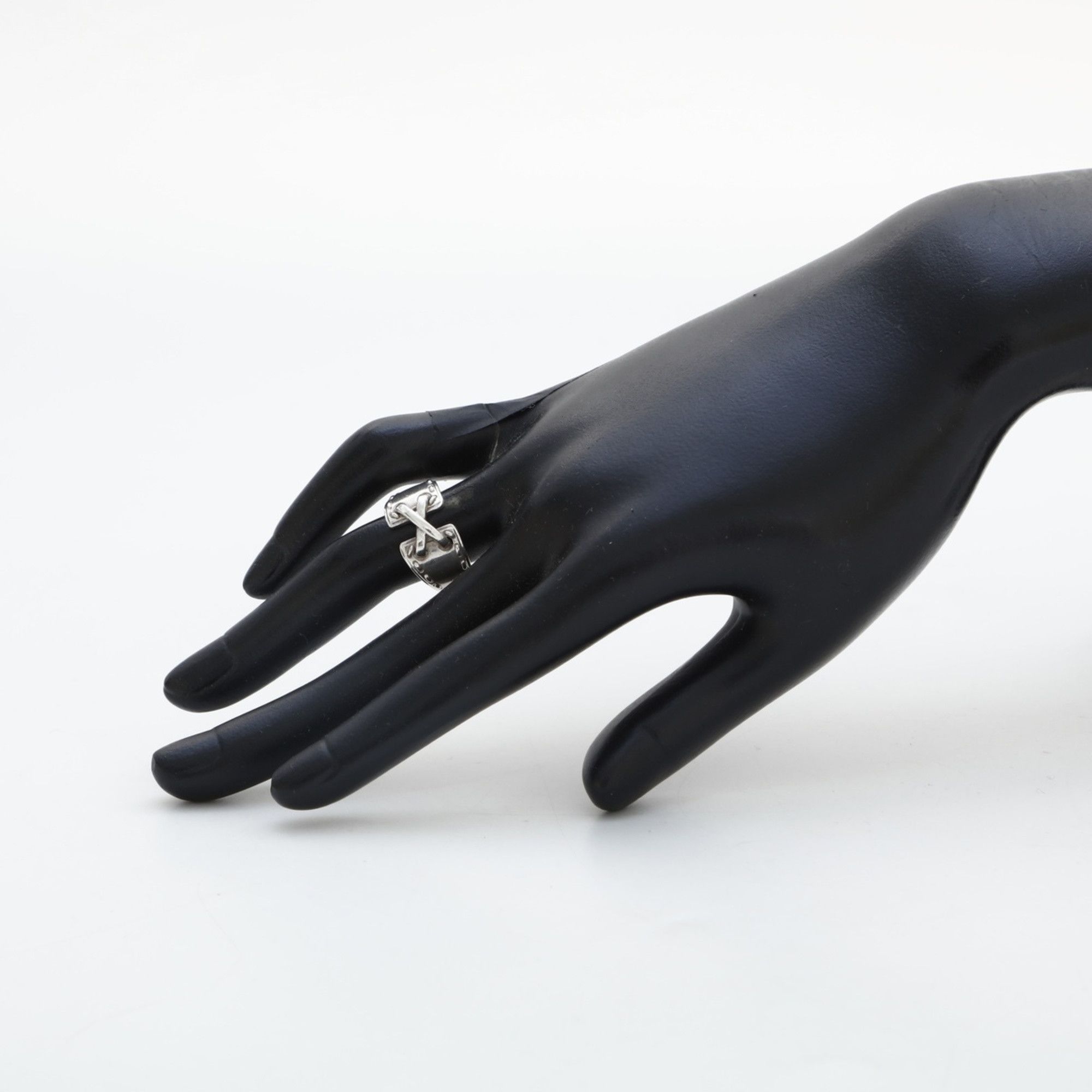 Hermes Hermes Hermès Mexico Corset Cross 925 Size 52 Silver Ring Size ONE SIZE - 10 Thumbnail