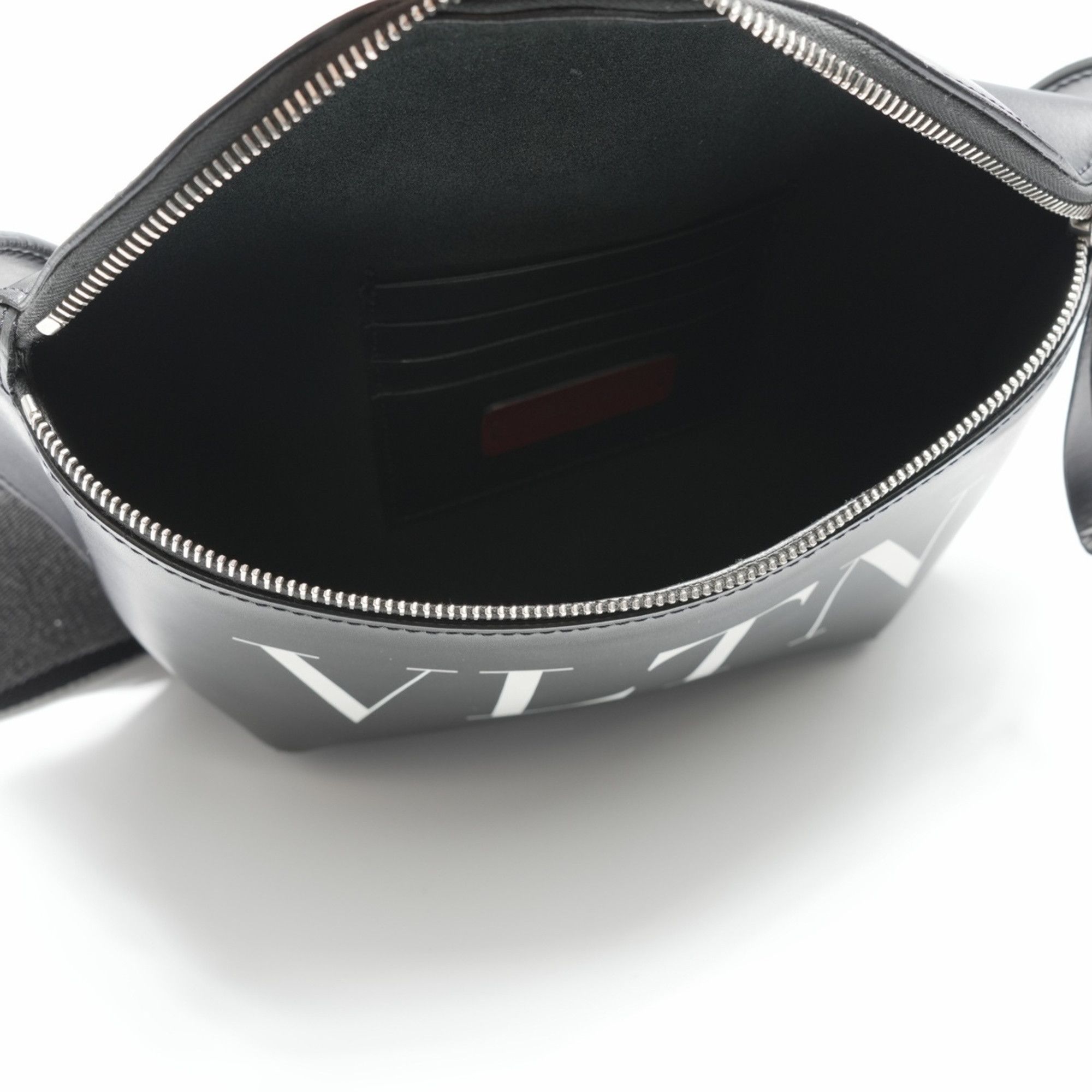 Valentino Valentino VLTN logo leather shoulder bag in black Size ONE SIZE - 3 Thumbnail