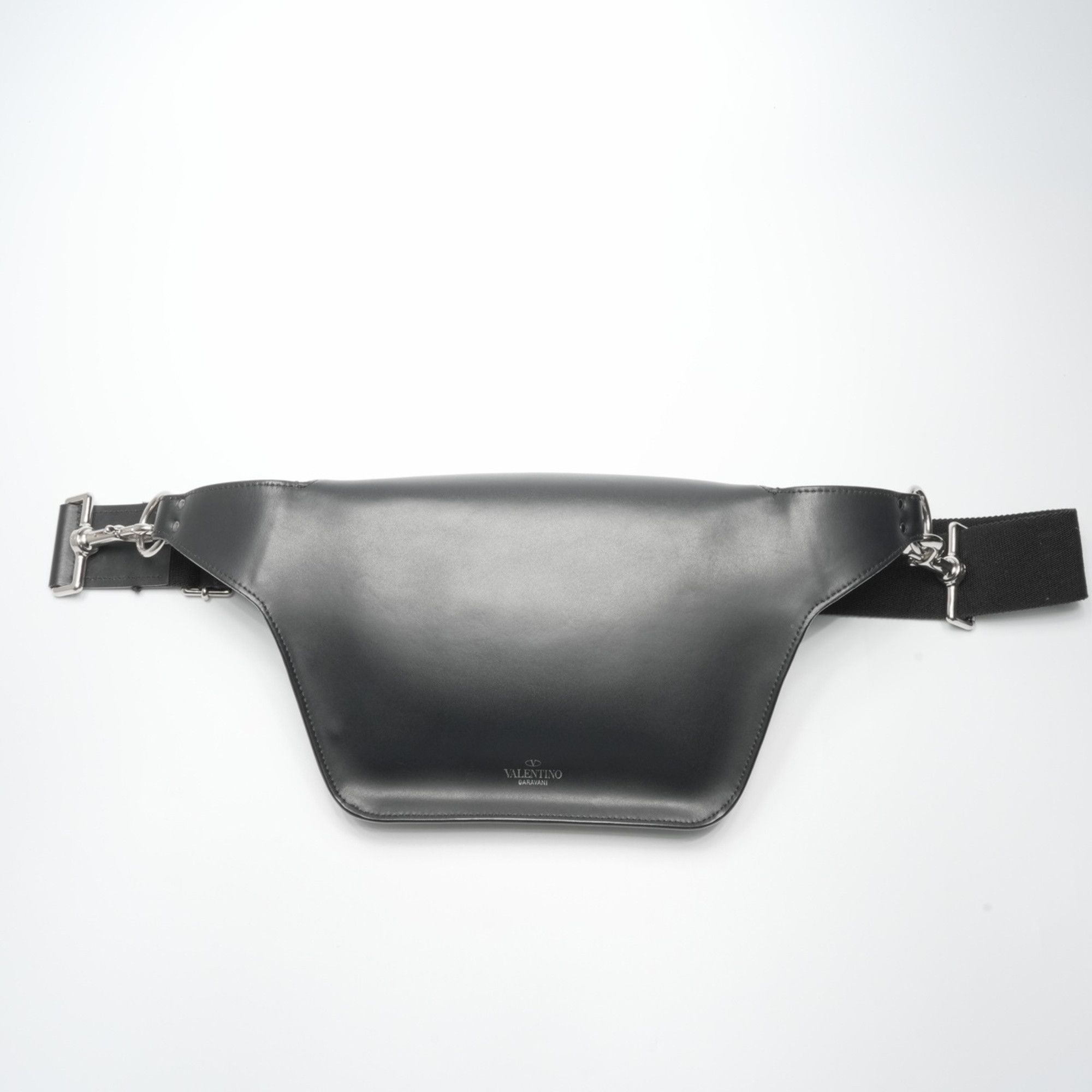 Valentino Valentino VLTN logo leather shoulder bag in black Size ONE SIZE - 6 Thumbnail