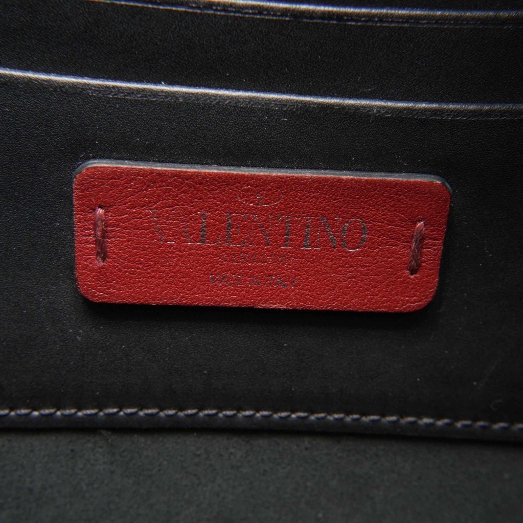Valentino Valentino VLTN logo leather shoulder bag in black Size ONE SIZE - 13 Thumbnail