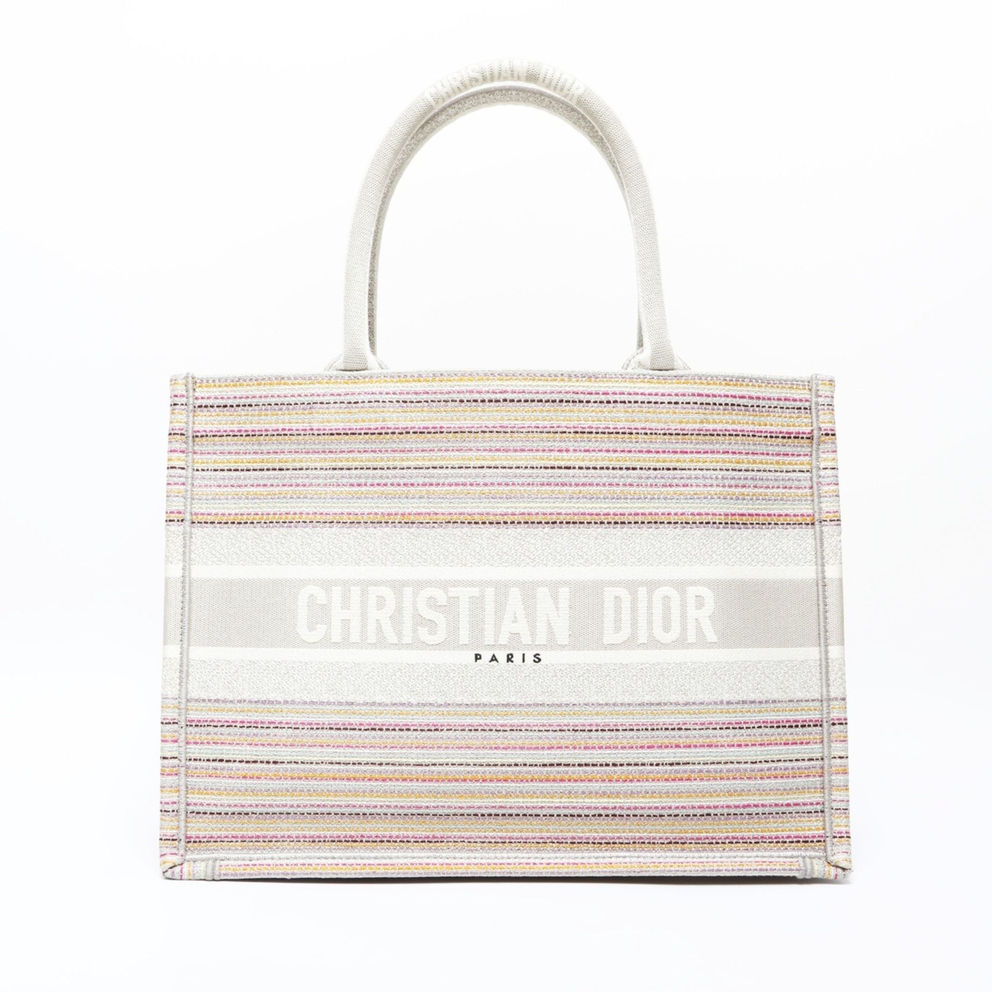 Dior Christian Dior Book Tote Canvas Bag in Beige Size ONE SIZE - 2 Thumbnail