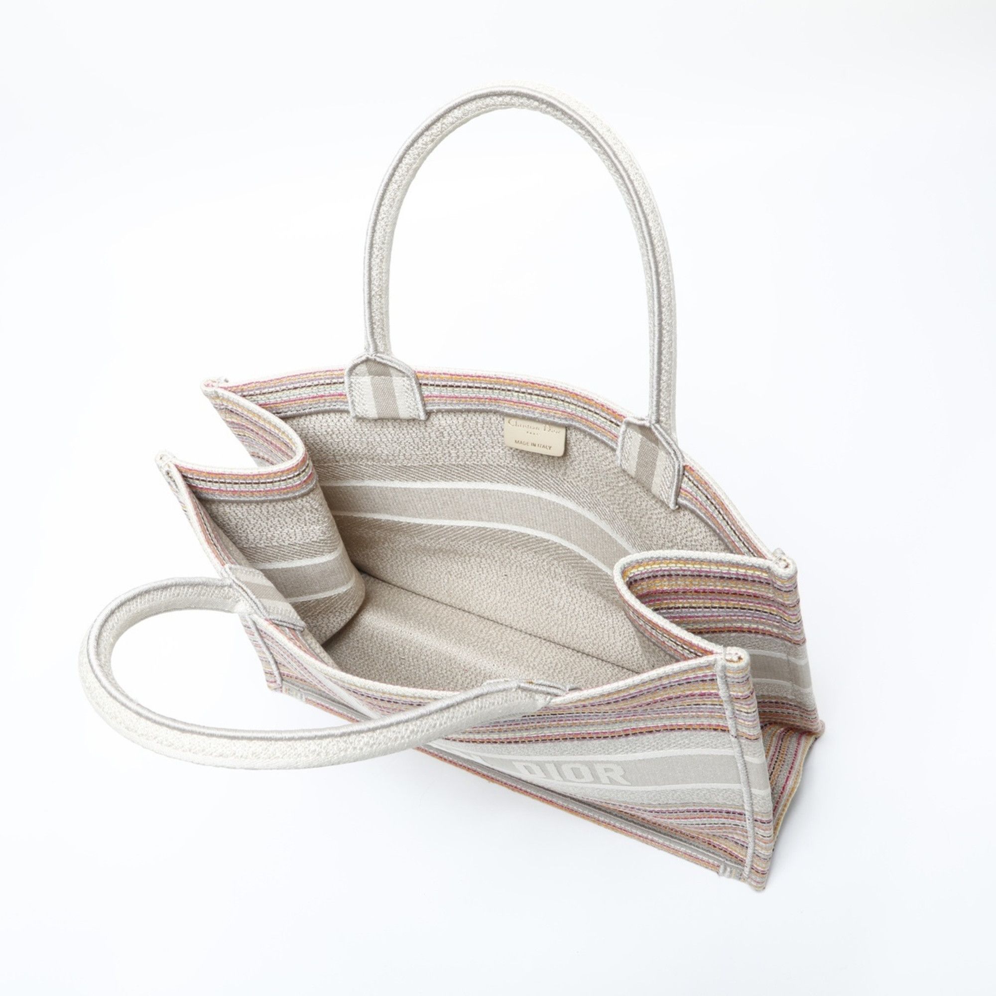 Dior Christian Dior Book Tote Canvas Bag in Beige Size ONE SIZE - 5 Thumbnail