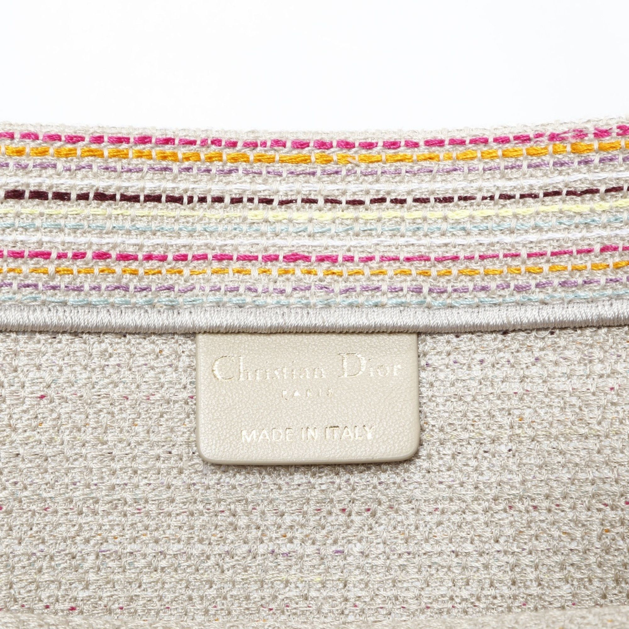 Dior Christian Dior Book Tote Canvas Bag in Beige Size ONE SIZE - 3 Thumbnail