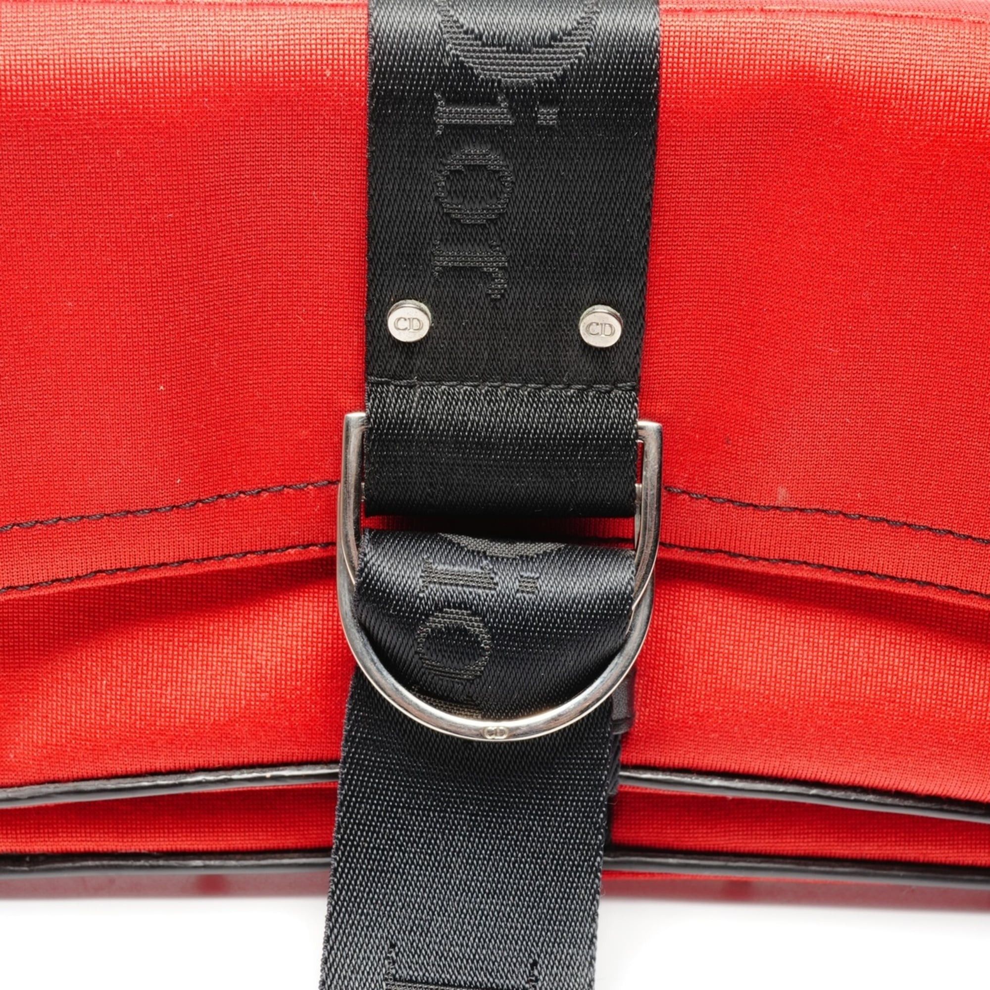 Dior Christian Dior Hardcore Canvas Galliano-era Shoulder Bag in Red Size ONE SIZE - 9 Thumbnail