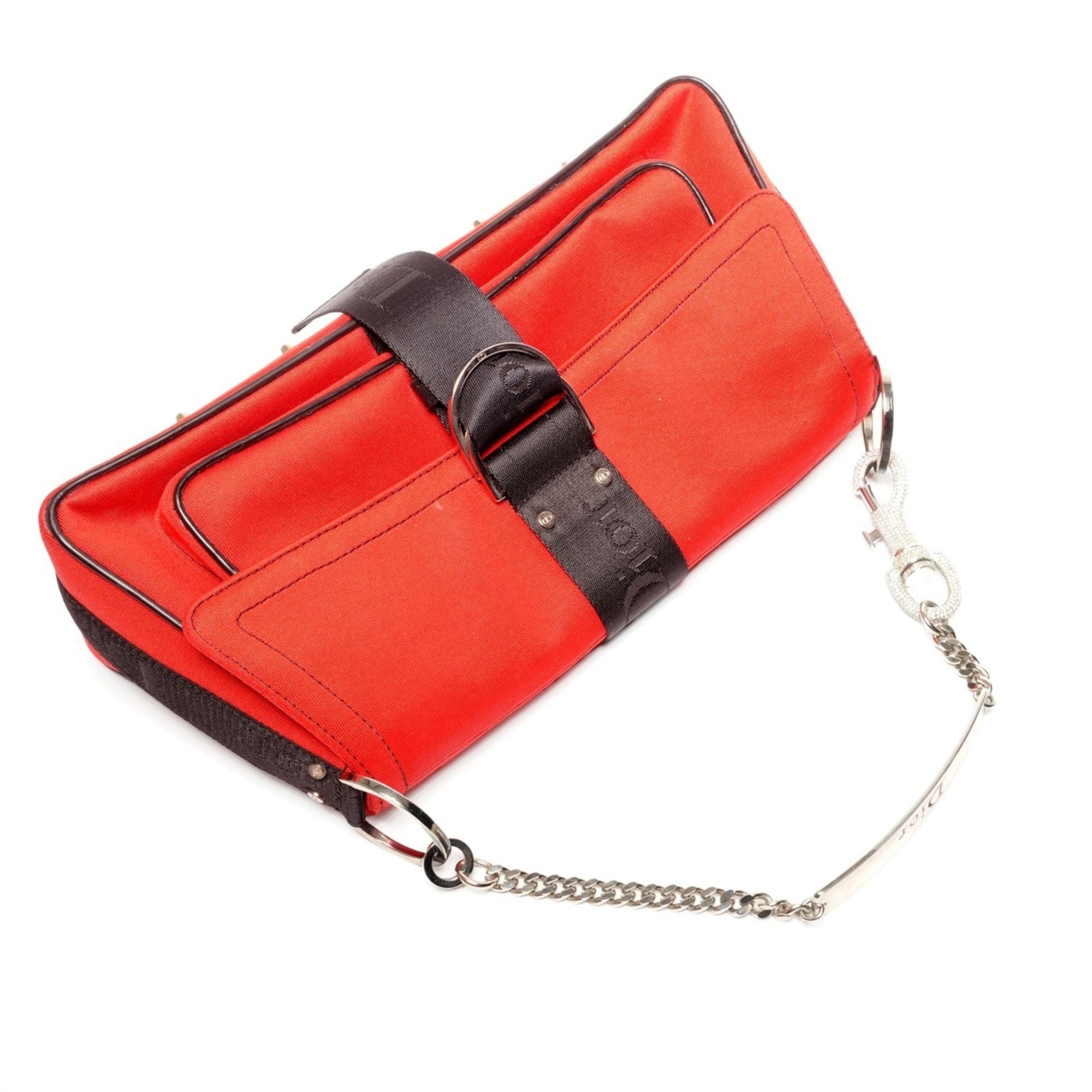 Dior Christian Dior Hardcore Canvas Galliano-era Shoulder Bag in Red Size ONE SIZE - 8 Thumbnail