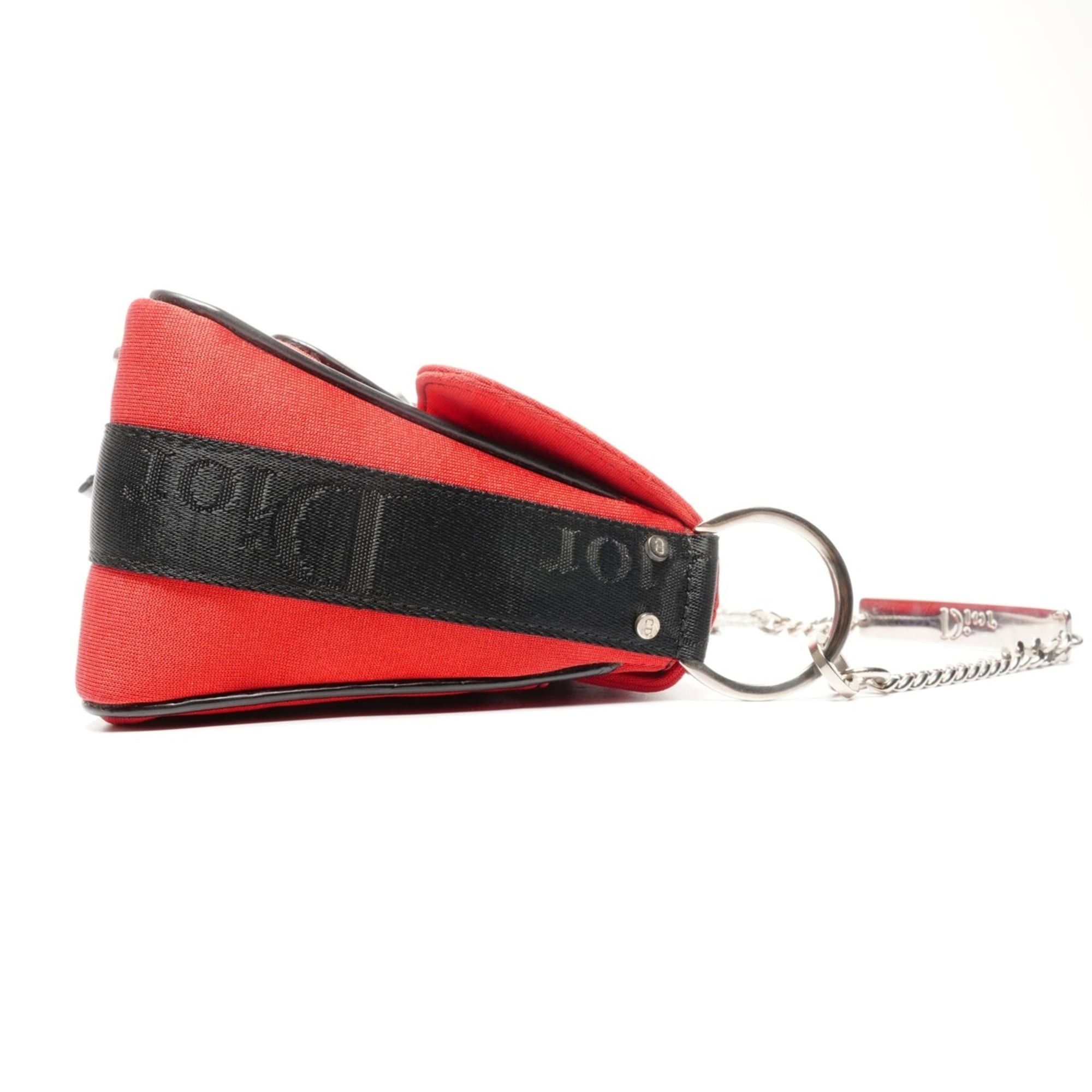 Dior Christian Dior Hardcore Canvas Galliano-era Shoulder Bag in Red Size ONE SIZE - 4 Thumbnail