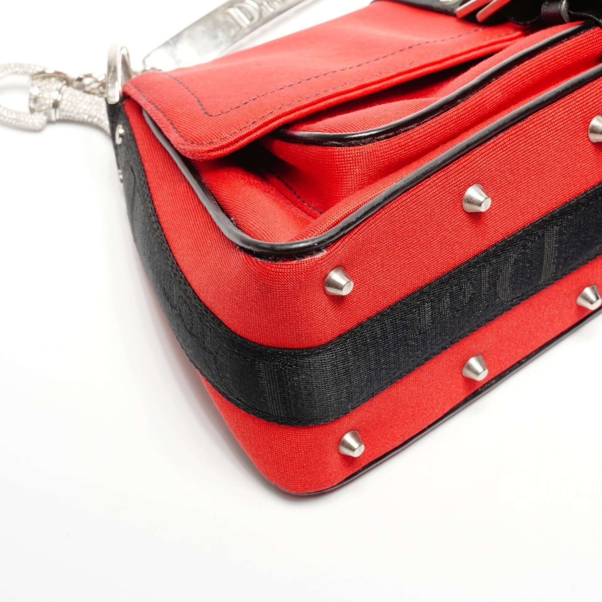 Dior Christian Dior Hardcore Canvas Galliano-era Shoulder Bag in Red Size ONE SIZE - 5 Thumbnail