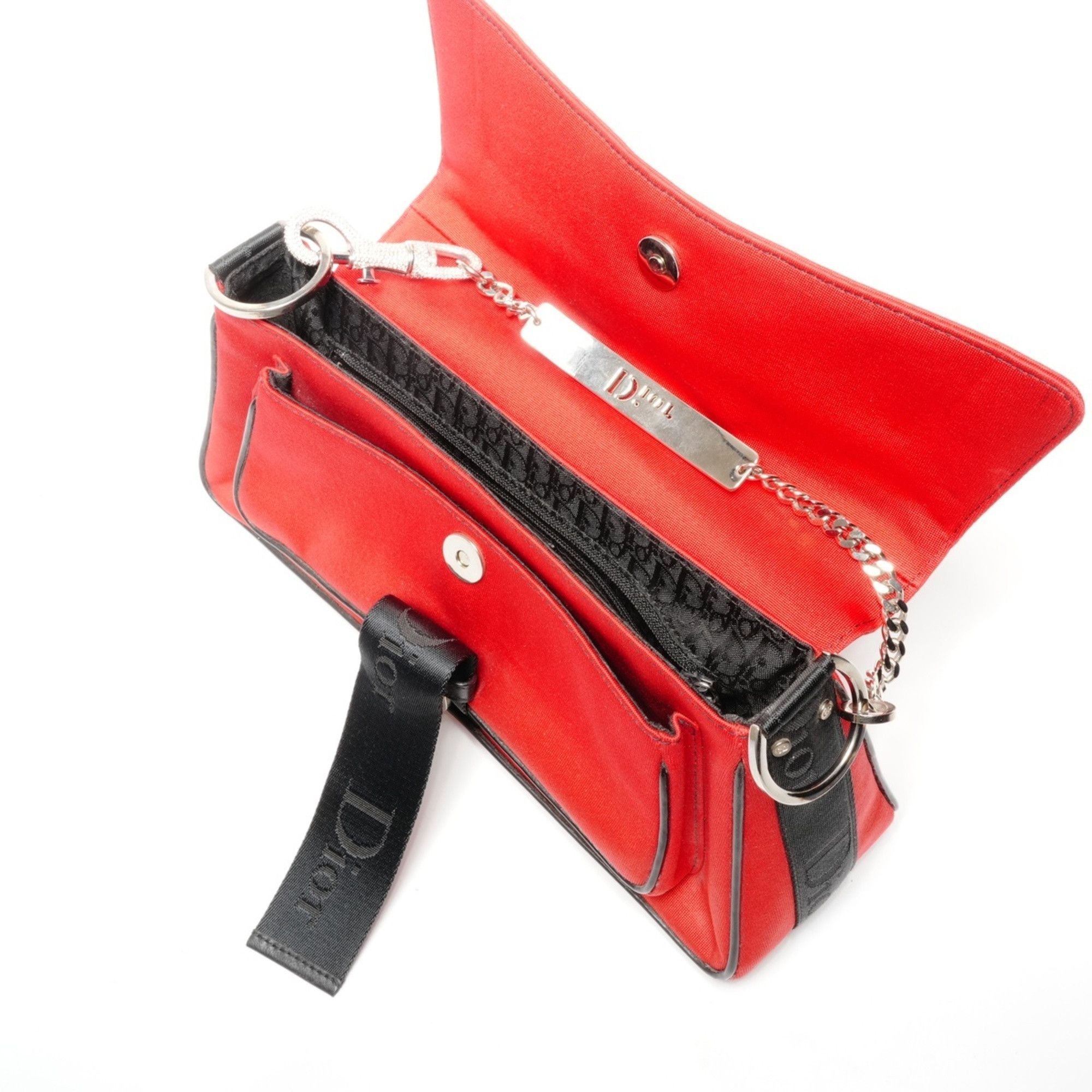 Dior Christian Dior Hardcore Canvas Galliano-era Shoulder Bag in Red Size ONE SIZE - 12 Thumbnail