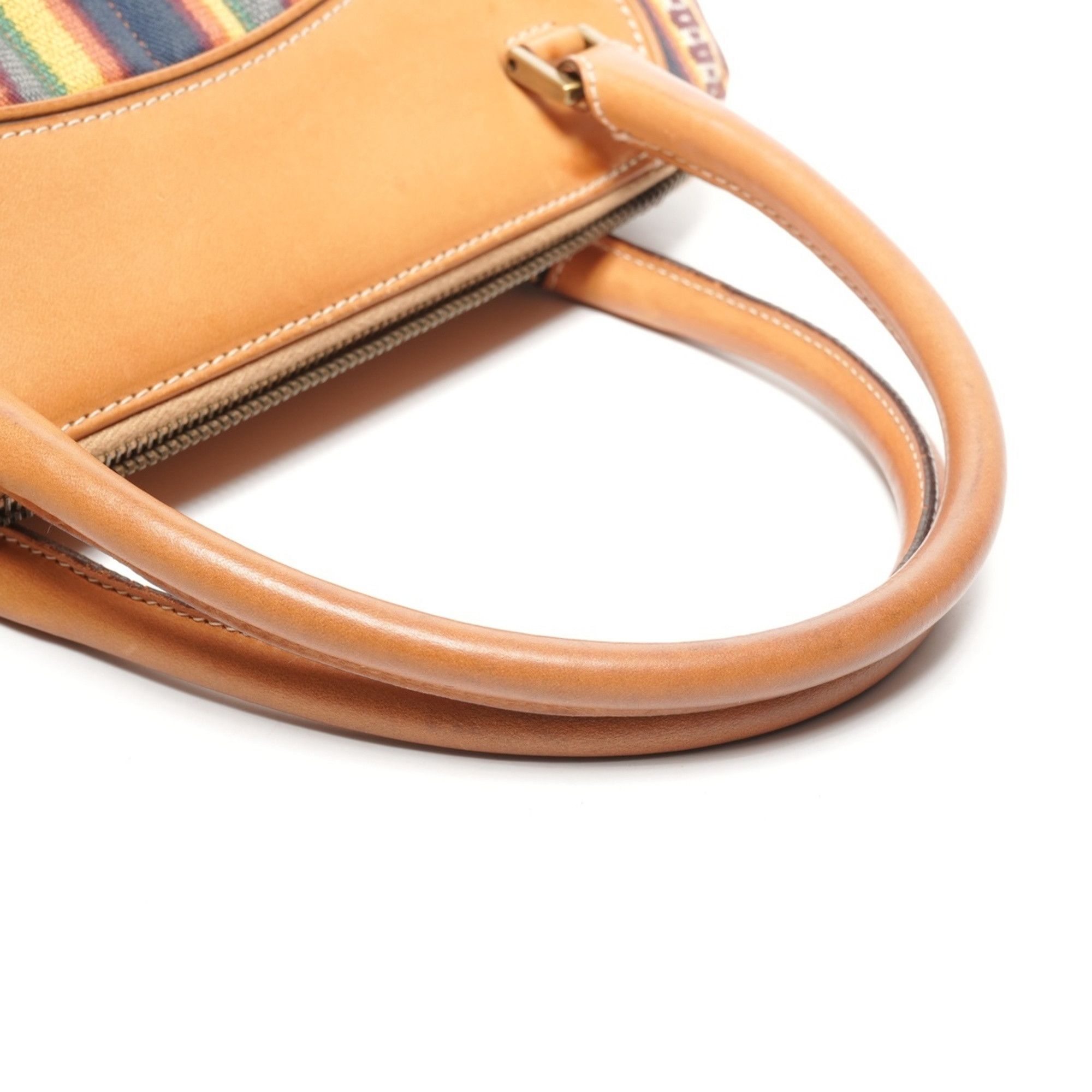 Dior Christian Dior 2002 Montaigne Cadillac John Galliano Canvas and Leather Handbag in Multicolor Size ONE SIZE - 12 Thumbnail