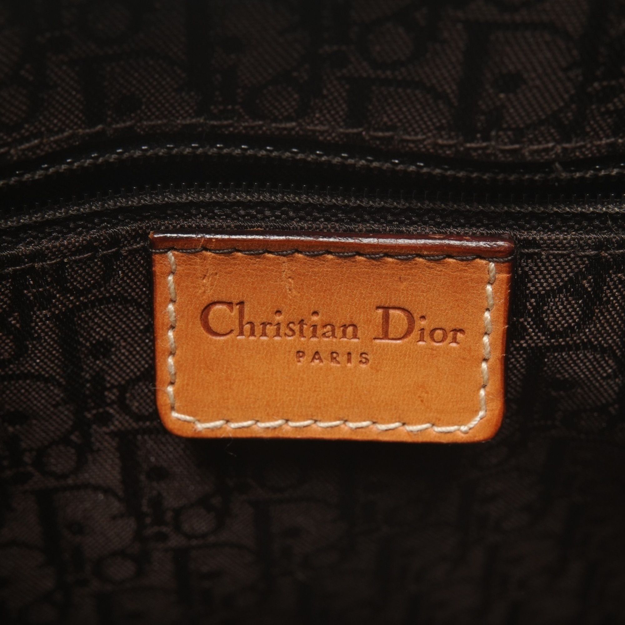 Dior Christian Dior 2002 Montaigne Cadillac John Galliano Canvas and Leather Handbag in Multicolor Size ONE SIZE - 9 Thumbnail
