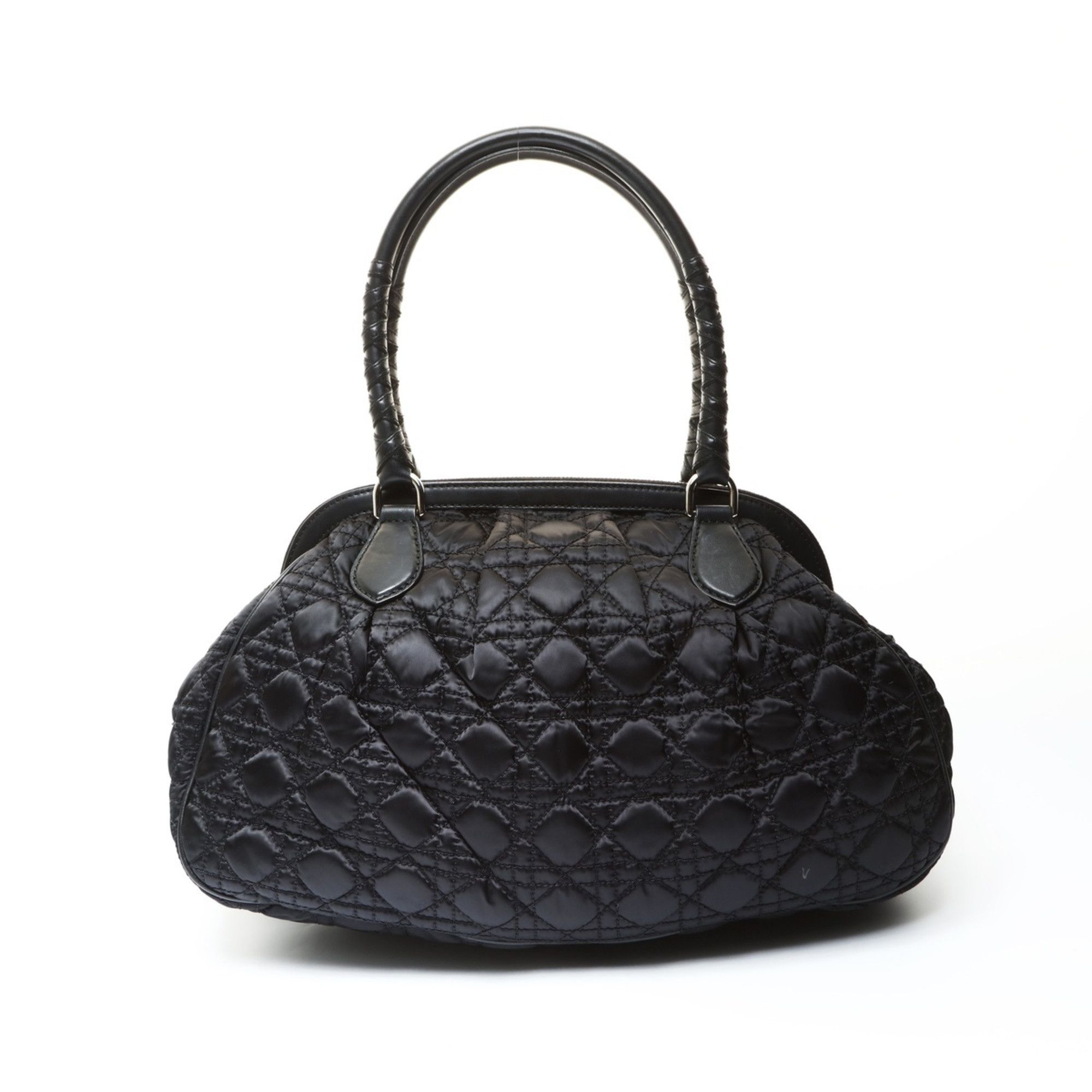 Dior Christian Dior Nylon Cannage Lovely Shoulder Bag in Black Size ONE SIZE - 2 Thumbnail