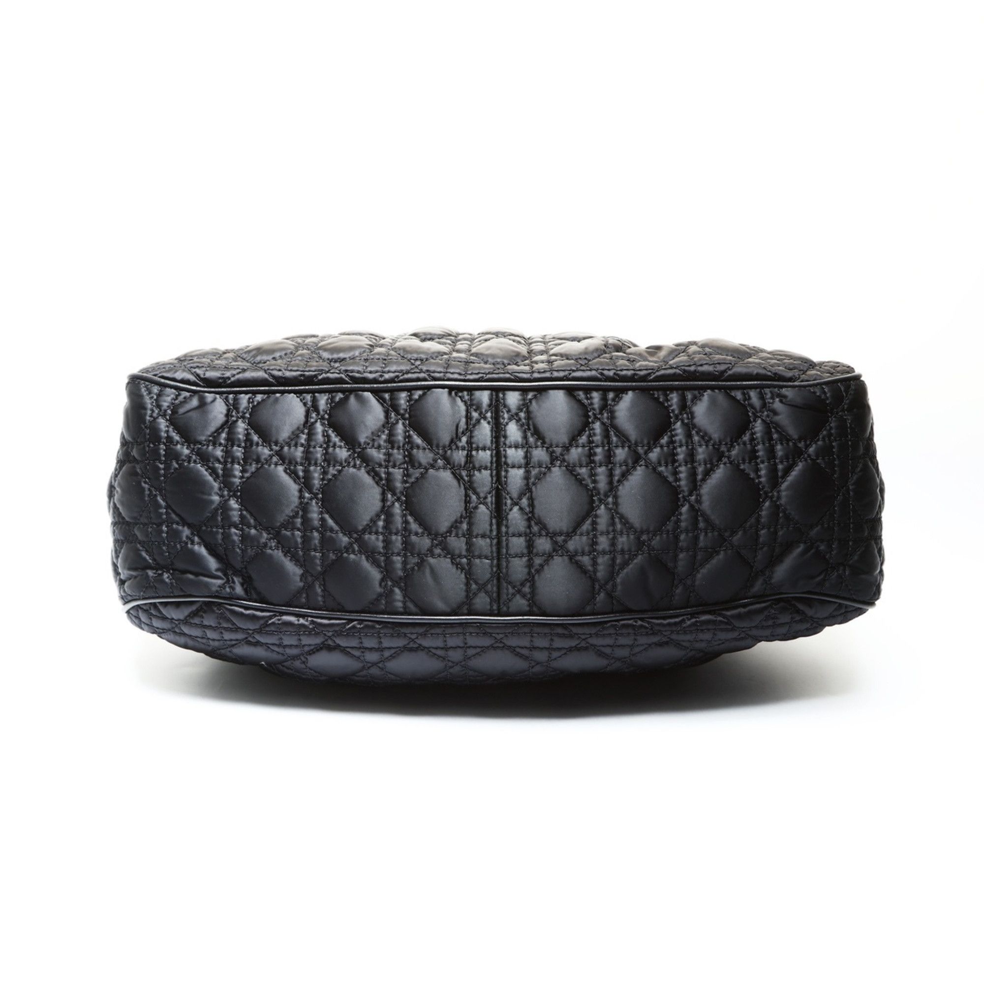 Dior Christian Dior Nylon Cannage Lovely Shoulder Bag in Black Size ONE SIZE - 7 Thumbnail
