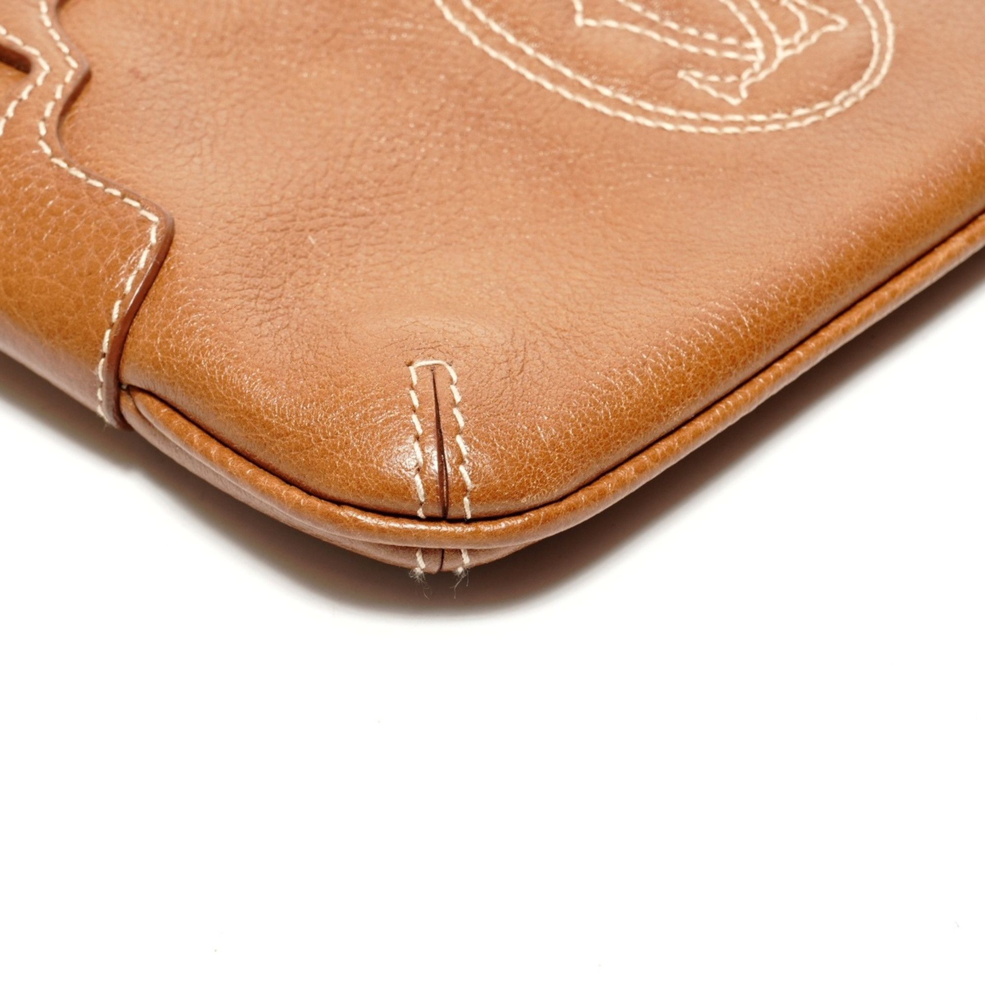 Cartier Cartier Marcello de Pouch Handbag in Brown Leather Size ONE SIZE - 5 Thumbnail