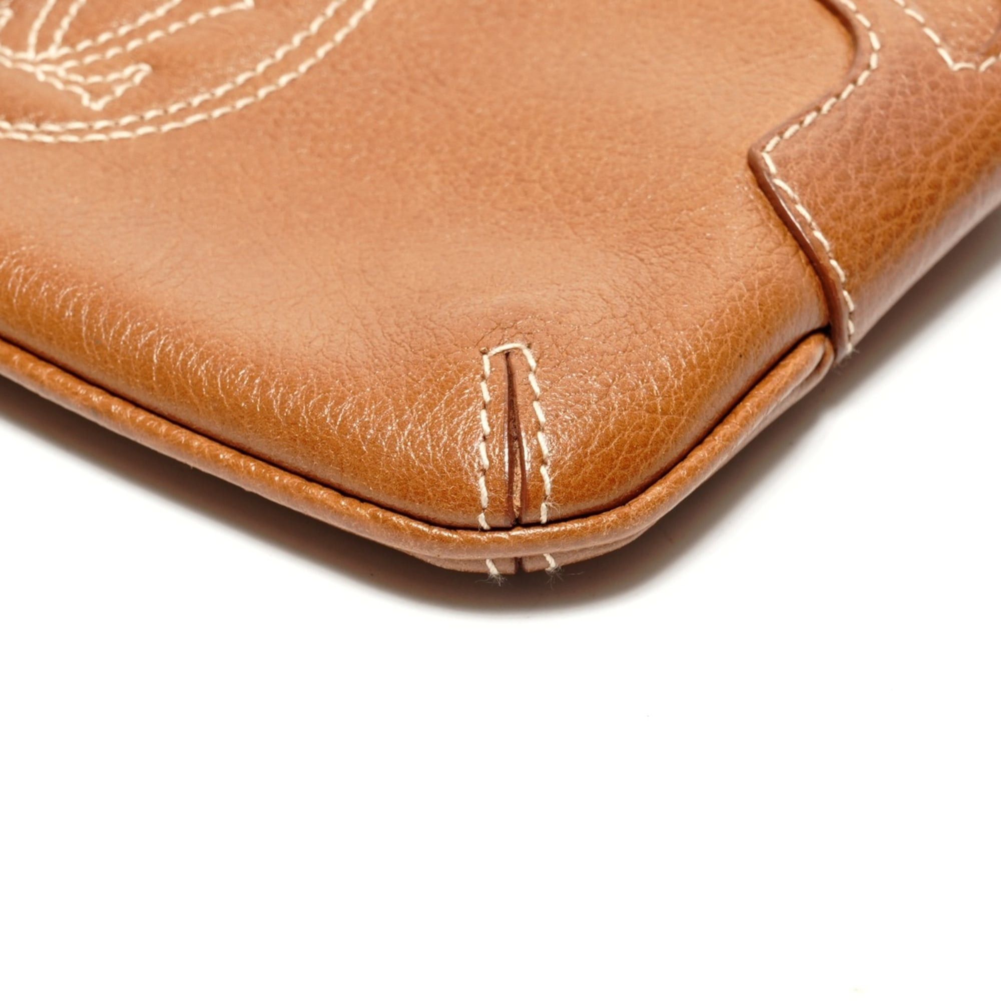 Cartier Cartier Marcello de Pouch Handbag in Brown Leather Size ONE SIZE - 6 Thumbnail