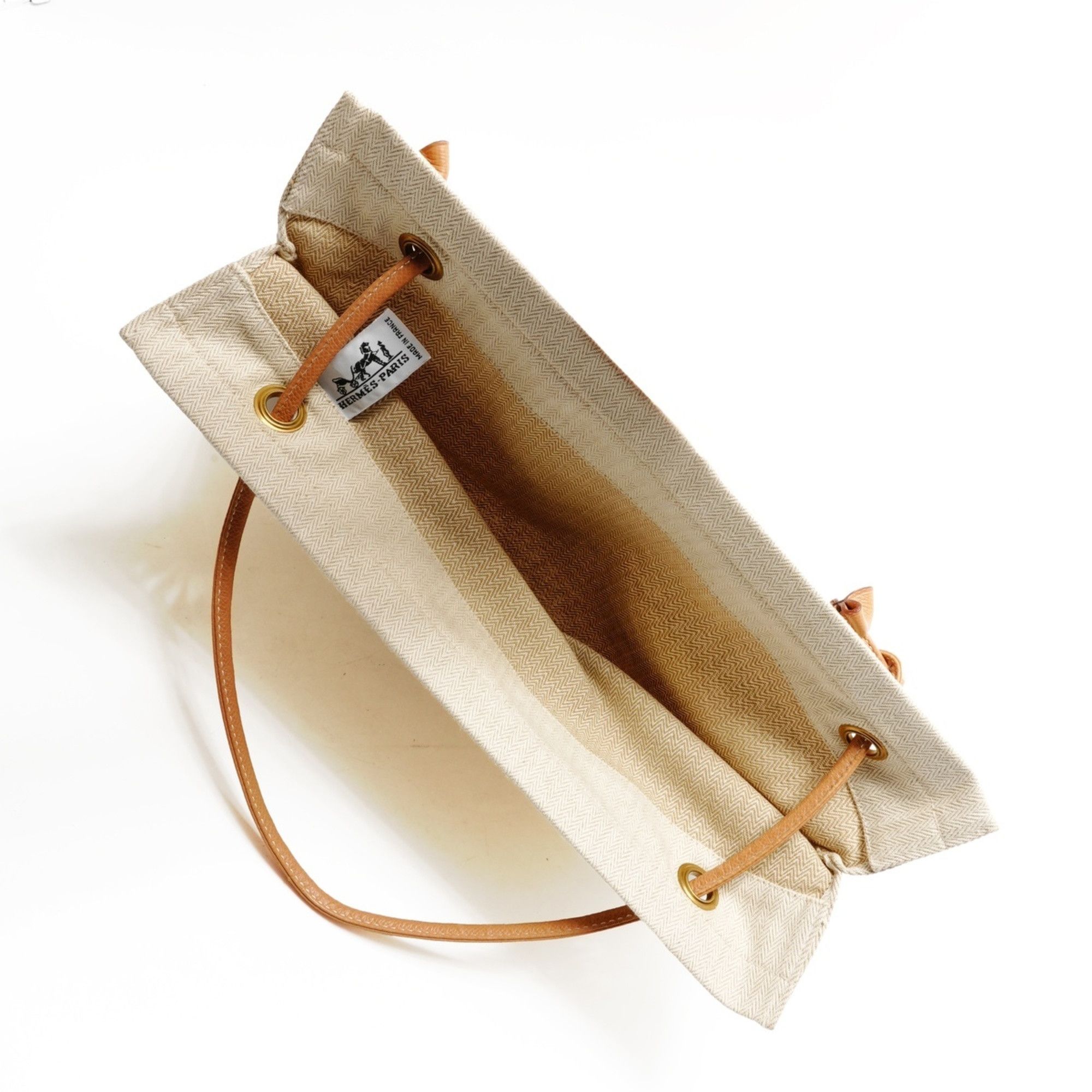 Hermes Hermes Hermès Aline GM canvas shoulder bag in beige Size ONE SIZE - 11 Thumbnail