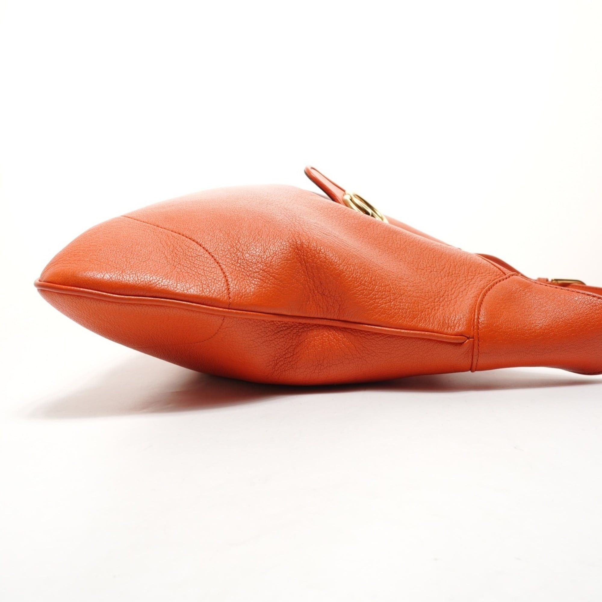 Gucci Gucci Aphrodite Large Leather Shoulder Bag in Orange Size ONE SIZE - 4 Thumbnail