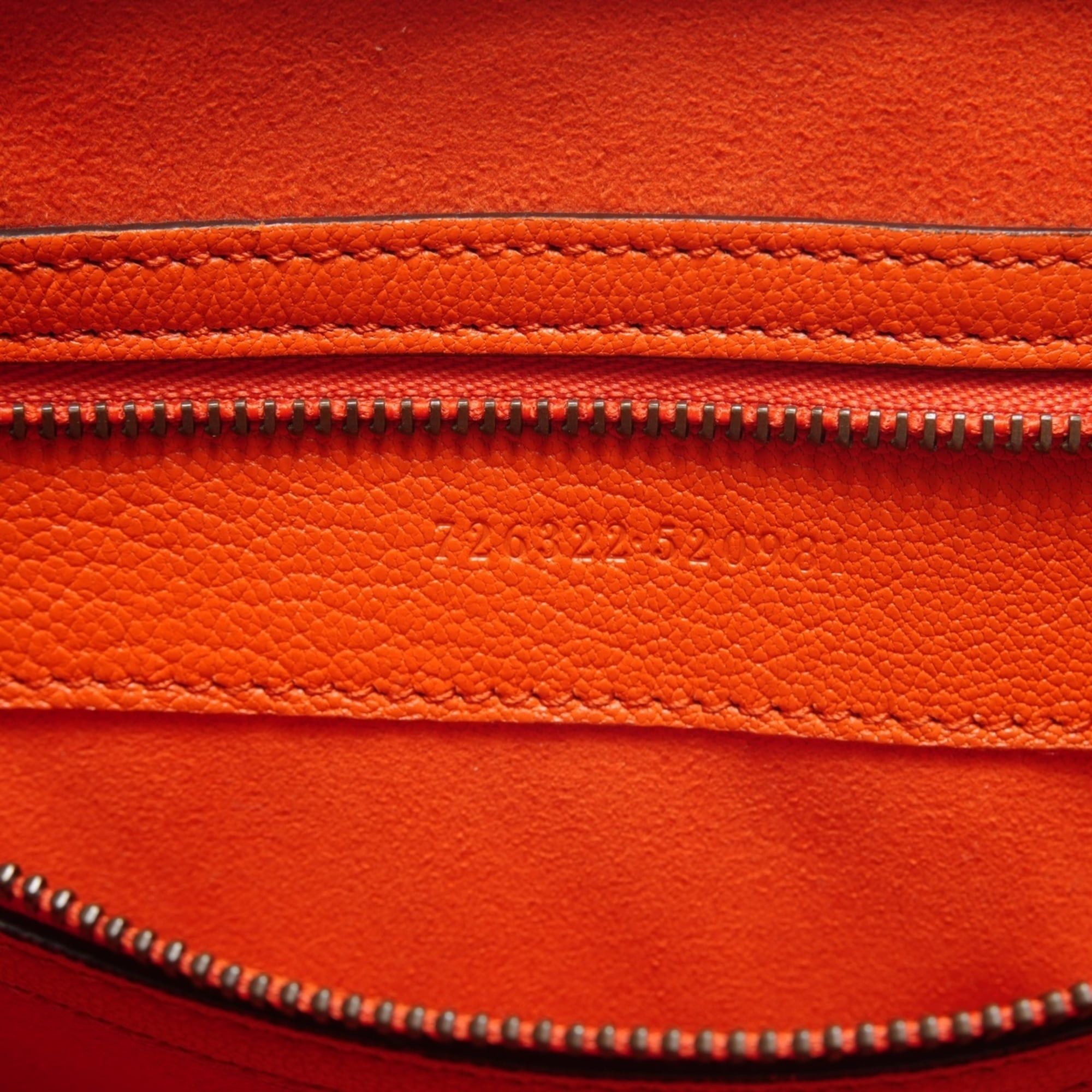Gucci Gucci Aphrodite Large Leather Shoulder Bag in Orange Size ONE SIZE - 10 Thumbnail
