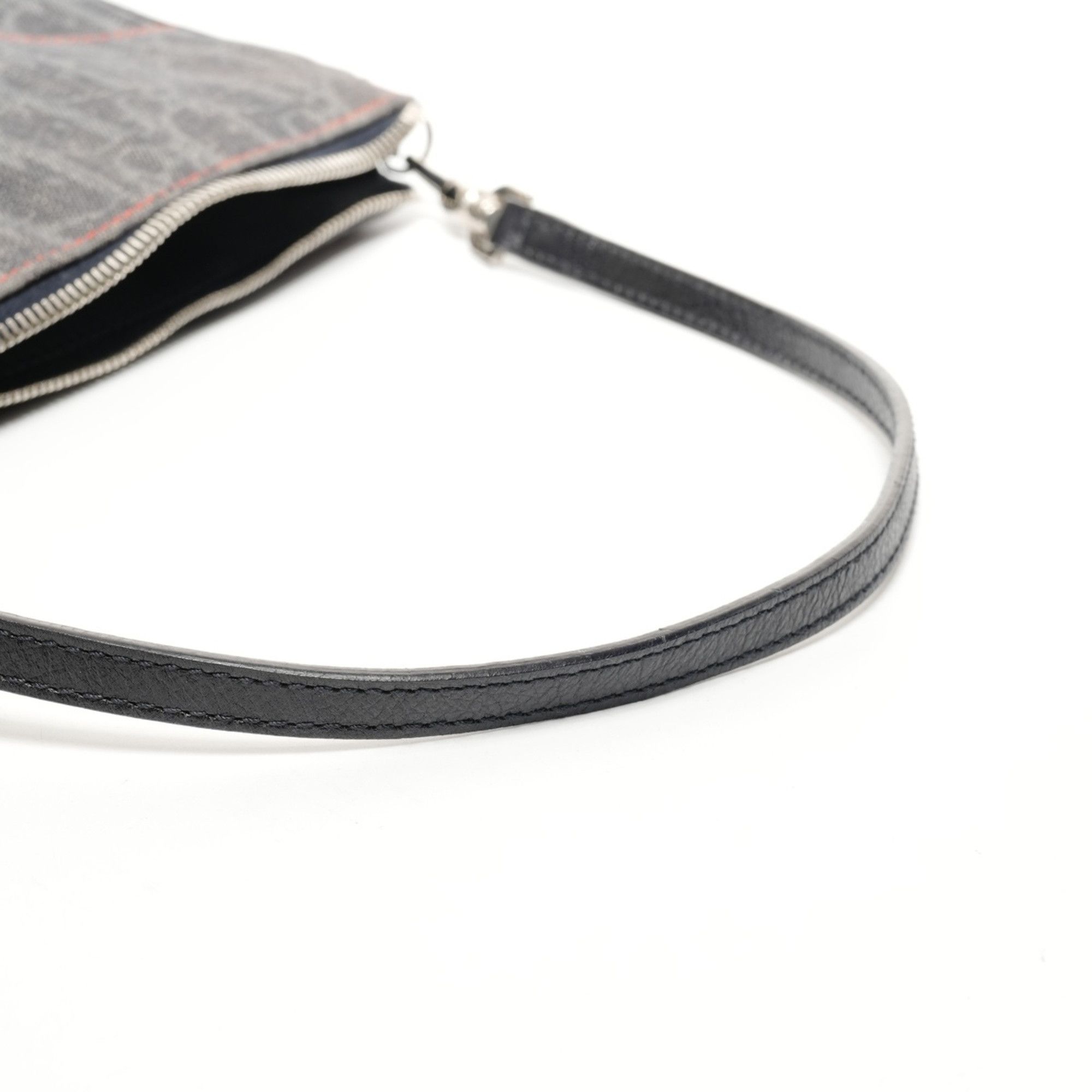 Dior Christian Dior Trotter Denim Saddle Bag Shoulder Navy Size ONE SIZE - 12 Thumbnail