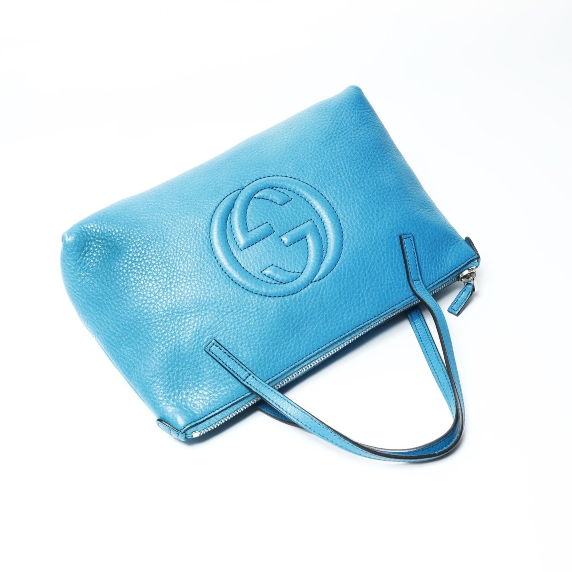 Gucci Gucci Soho Leather Handbag in Blue Size ONE SIZE - 9 Thumbnail