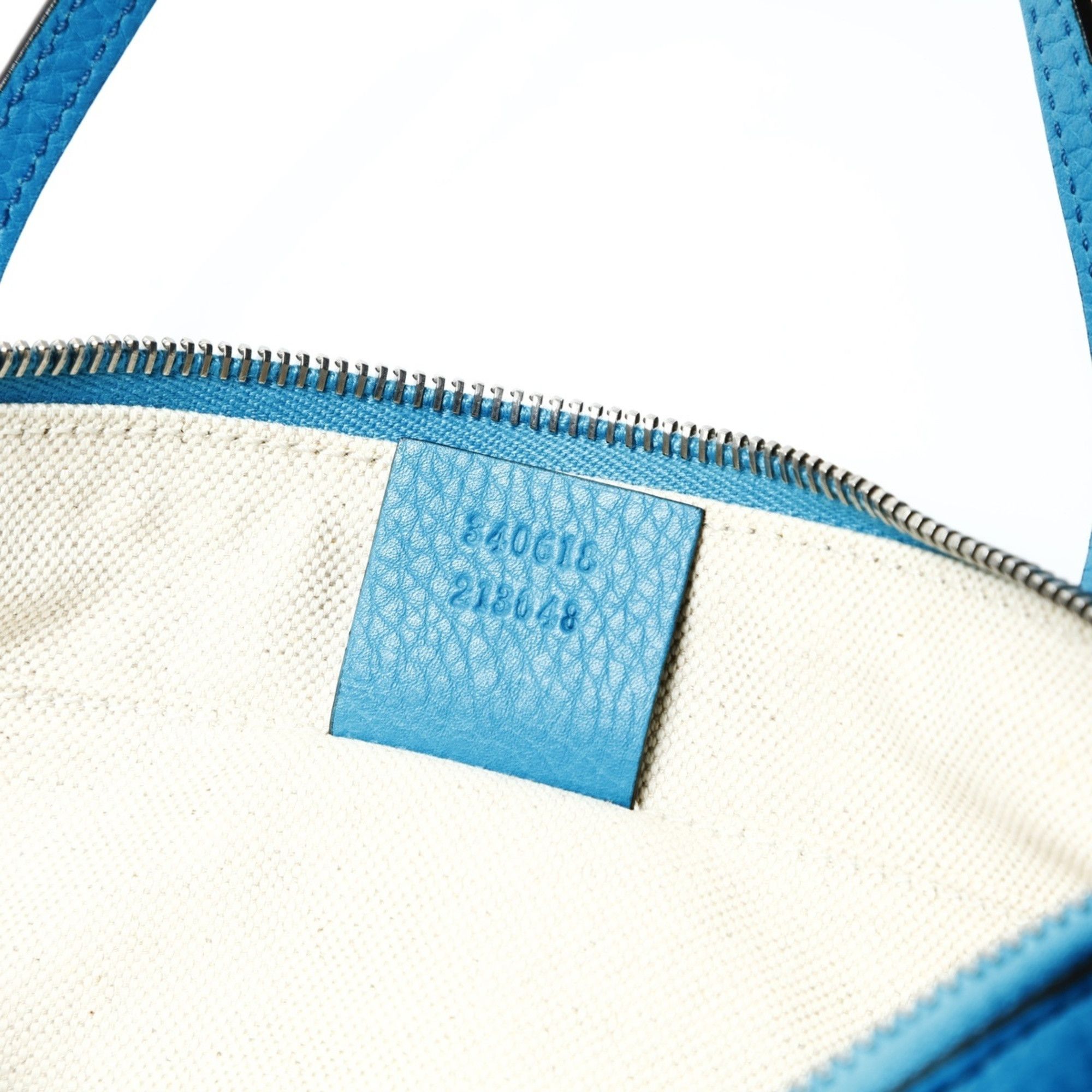 Gucci Gucci Soho Leather Handbag in Blue Size ONE SIZE - 11 Thumbnail