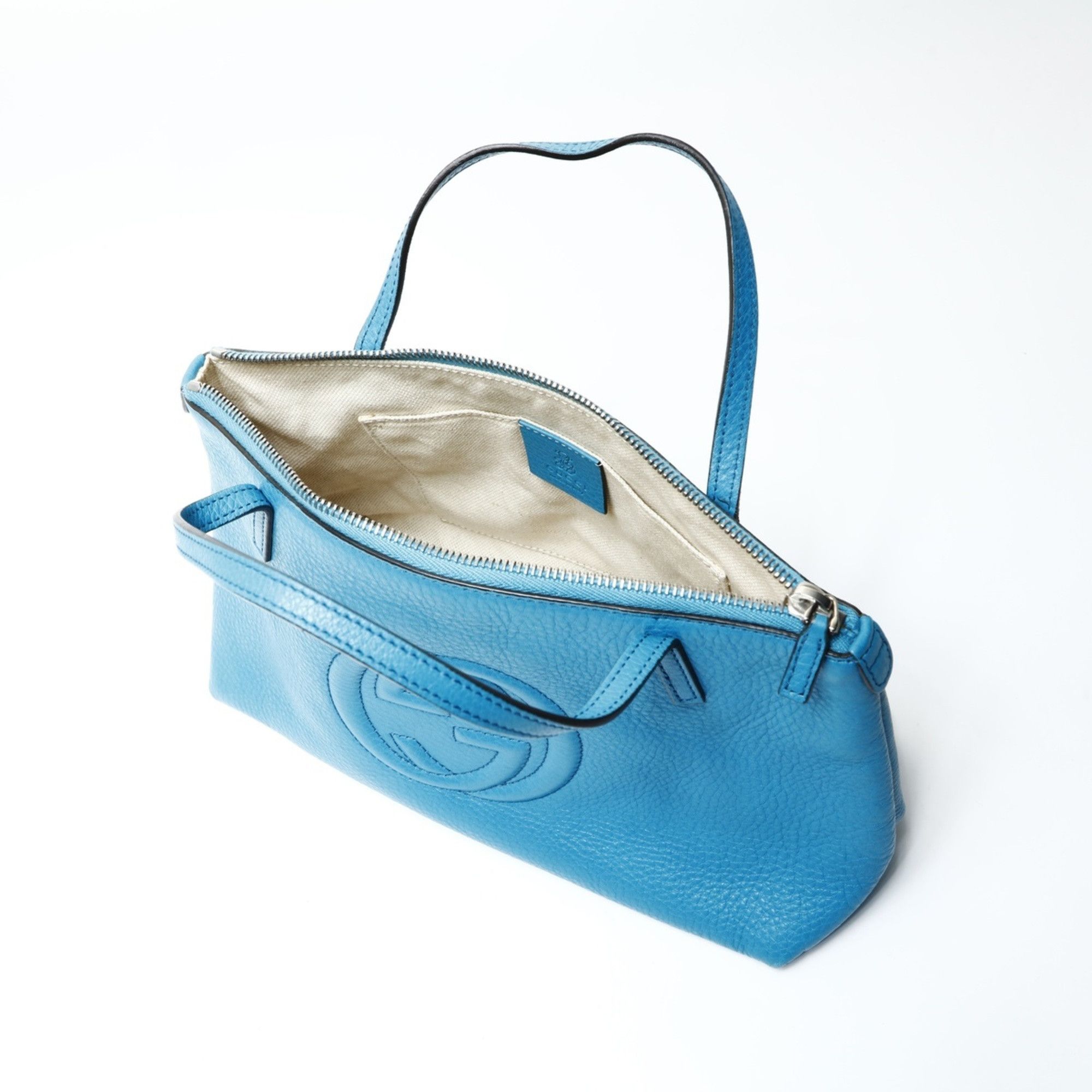 Gucci Gucci Soho Leather Handbag in Blue Size ONE SIZE - 12 Thumbnail