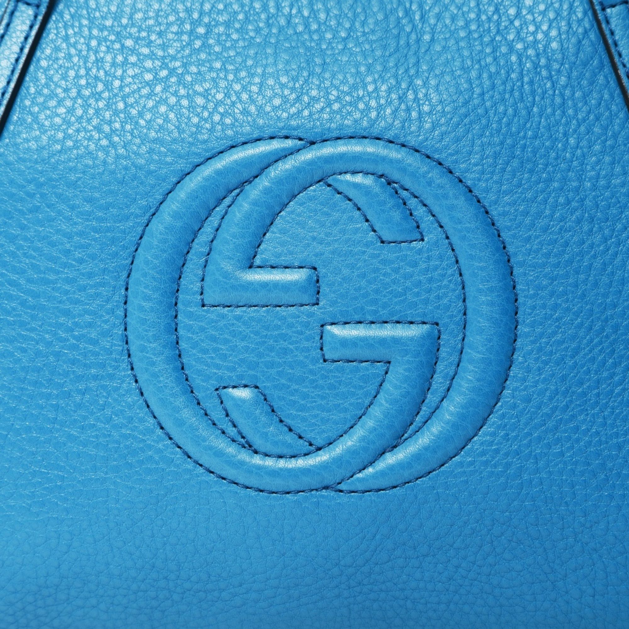 Gucci Gucci Soho Leather Handbag in Blue Size ONE SIZE - 8 Thumbnail