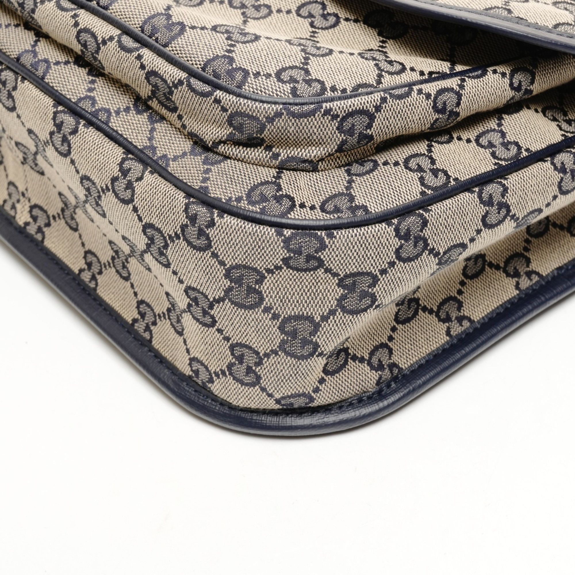 Gucci Gucci GG Canvas Messenger Bag 793823 Navy/Beige Shoulder Size ONE SIZE - 6 Thumbnail