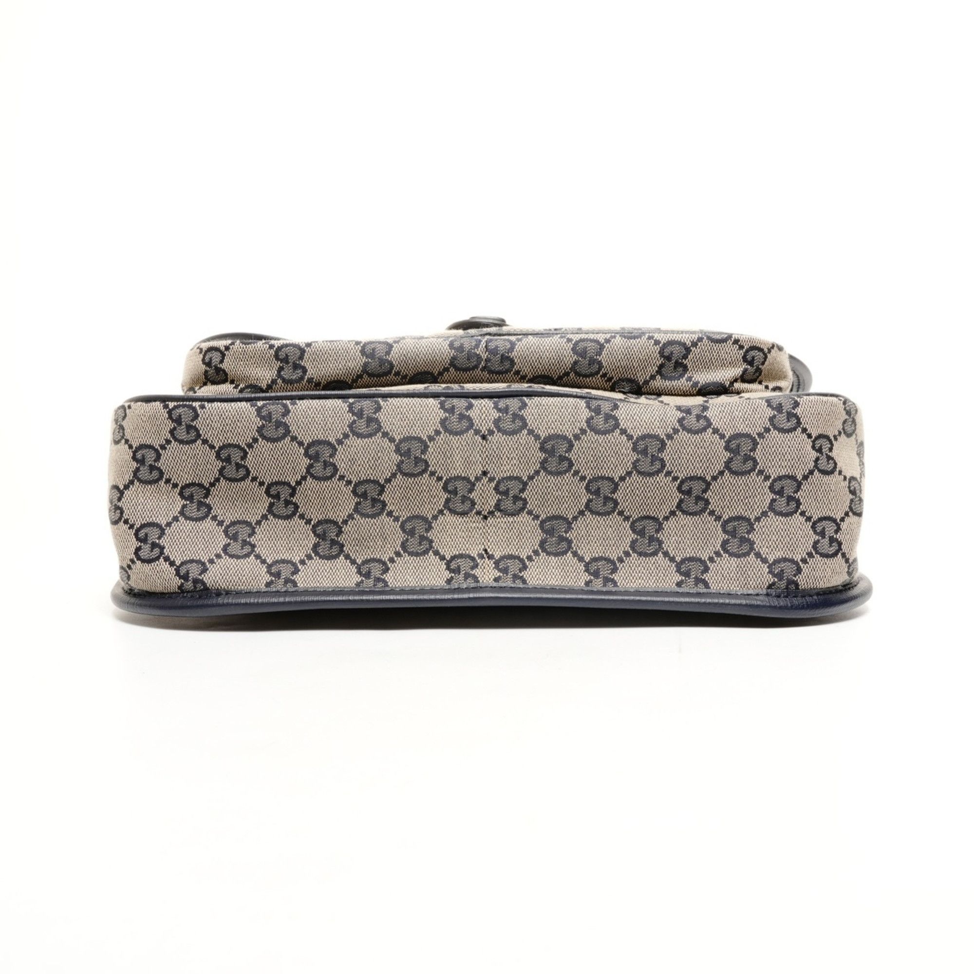 Gucci Gucci GG Canvas Messenger Bag 793823 Navy/Beige Shoulder Size ONE SIZE - 7 Thumbnail