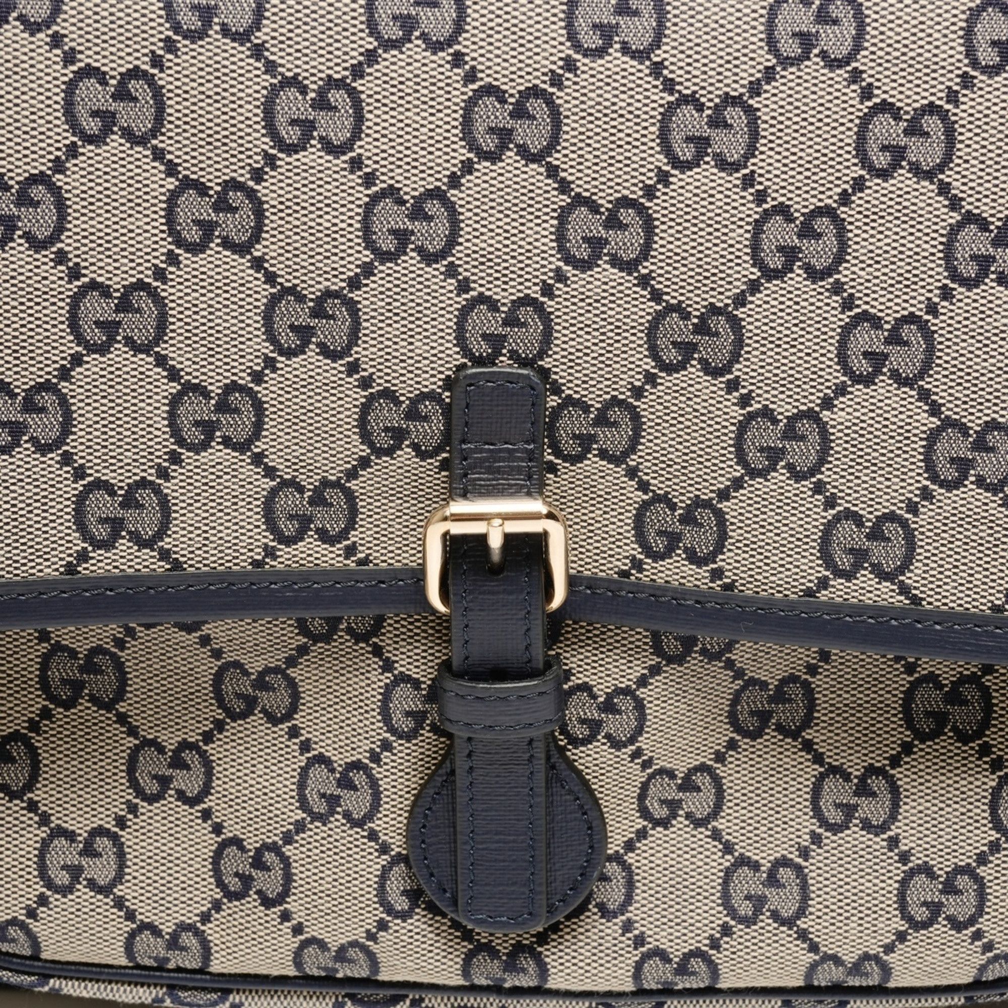 Gucci Gucci GG Canvas Messenger Bag 793823 Navy/Beige Shoulder Size ONE SIZE - 8 Thumbnail